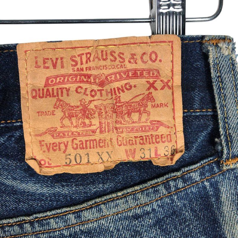 Levi's Vintage Levi's 501xx Distressed Denim Jeans Size US 30 / EU 46 - 14 Thumbnail
