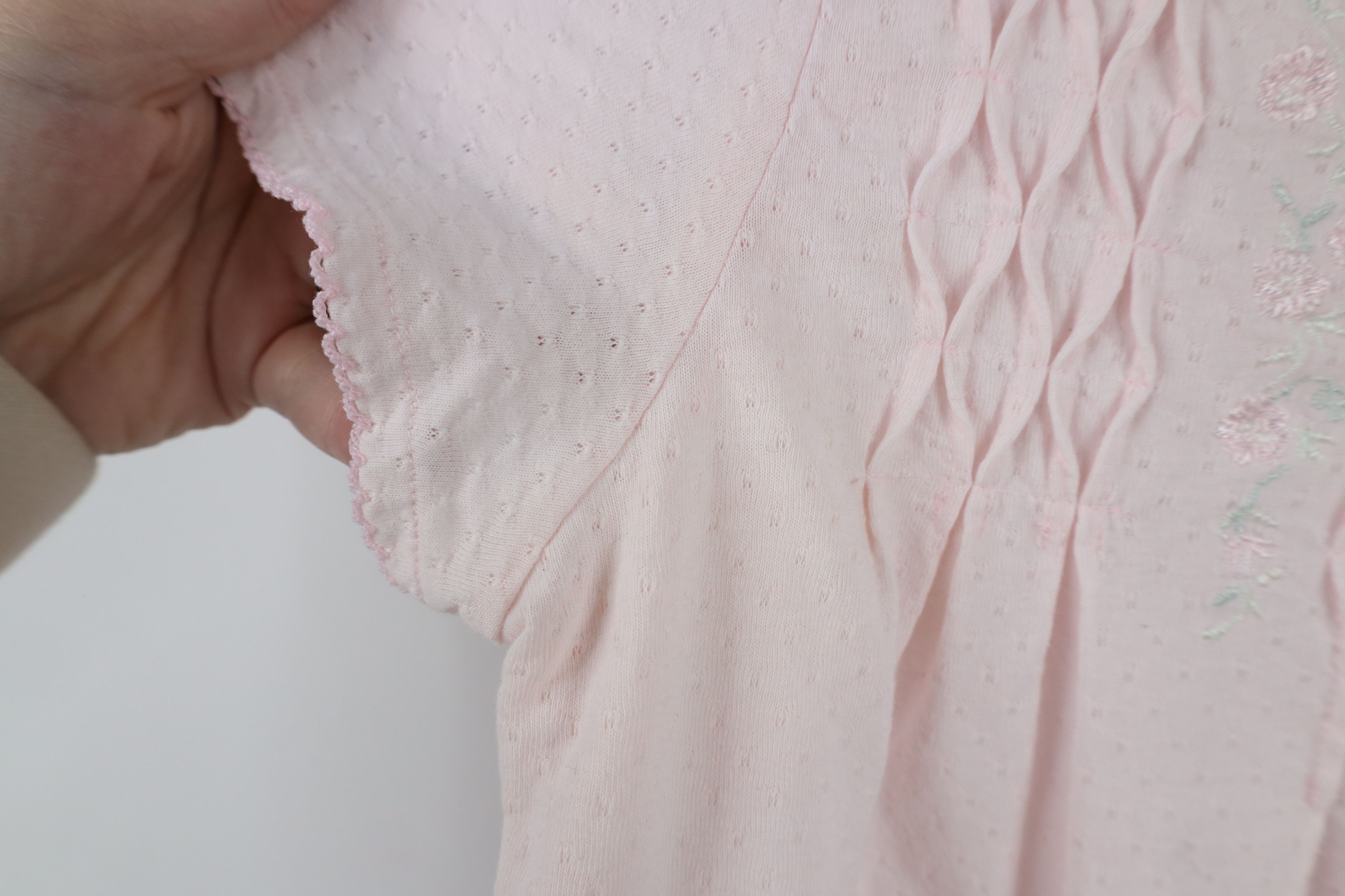 Vintage Vintage 90s Miss Elaine Lace Knit Ruffled Night Gown Shirt Size S / US 4 / IT 40 - 8 Thumbnail