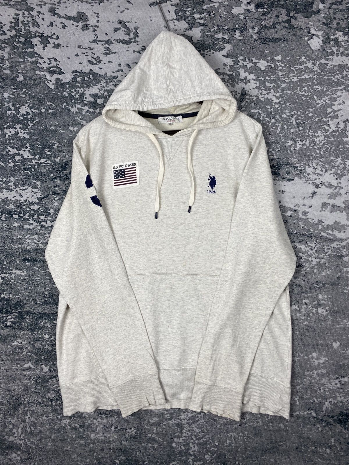 U.S. Polo Assn. Vintage U.S. Polo Assn Pullover Hoodies Size US L / EU 52-54 / 3 - 5 Thumbnail