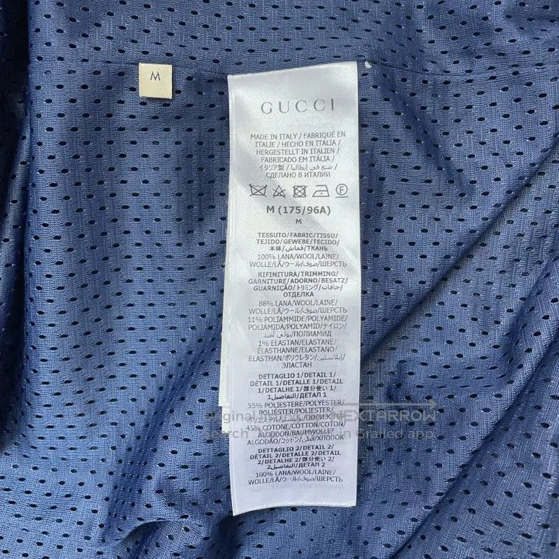 Gucci Gucci SS22 Striped Logo Embroidered Woollen Casual Hooded Size US M / EU 48-50 / 2 - 7 Thumbnail