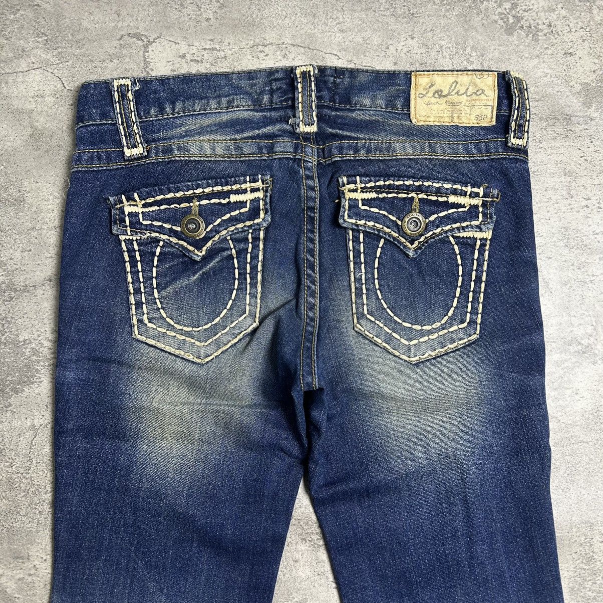 Japanese Brand Vintage Lolita Pants Flared Denim Size US 31 - 10 Thumbnail