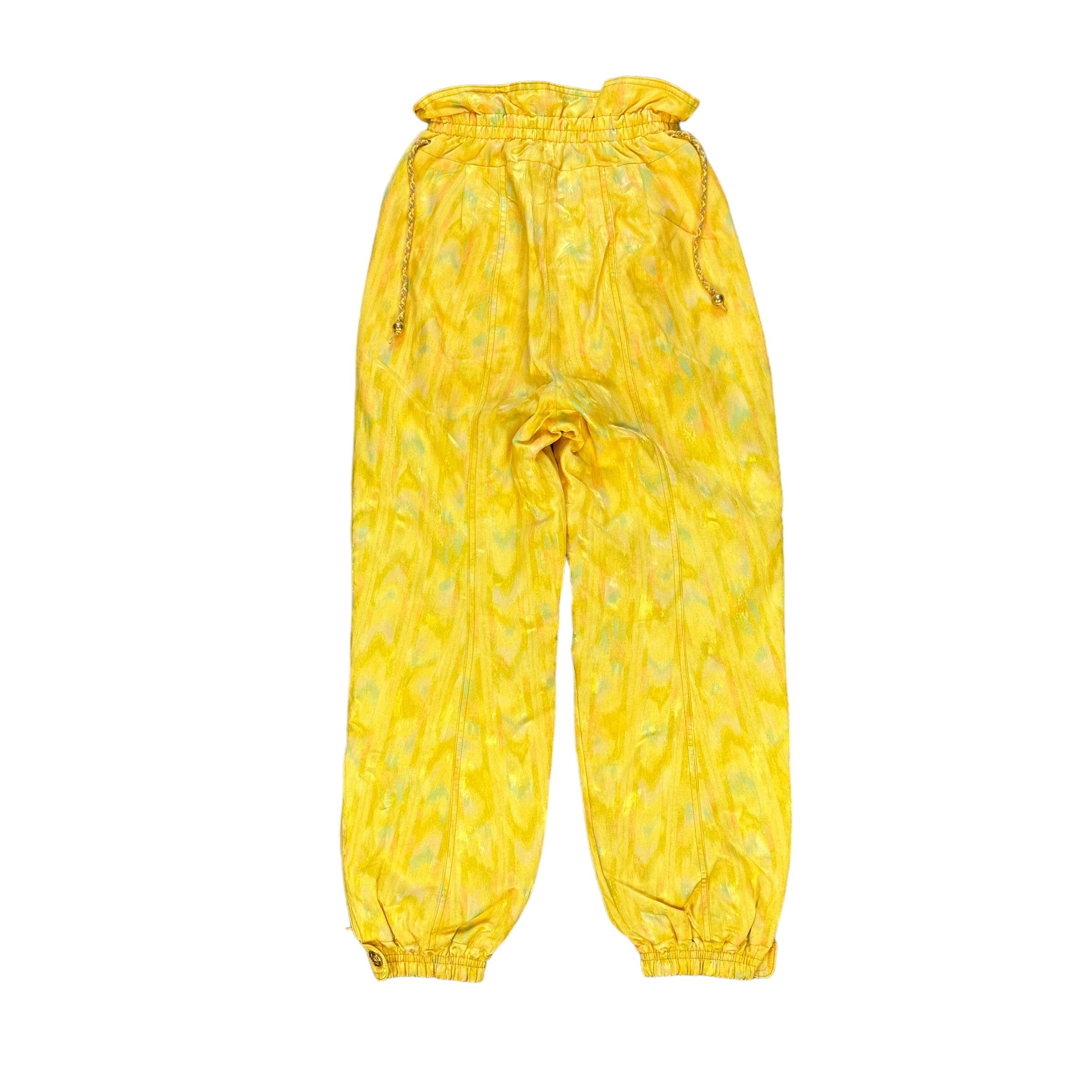 Ellesse Vintage ELLESSE Yellow Ski Drawstring Pant #9112-57 Size 26" / US 2 / IT 38 - 11 Thumbnail