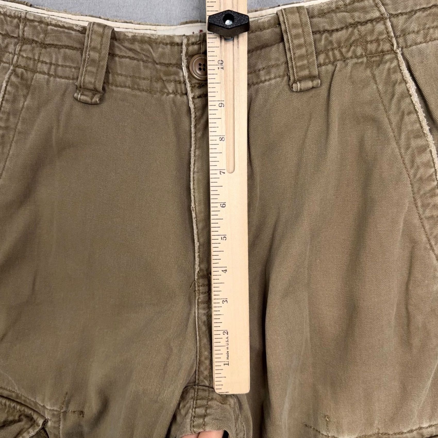 Aeropostale Vintage Aeropostale Pants Mens 29x32 Brown Cargo Canvas Relaxed Fit Straight Leg Utility Size US 29 - 3 Thumbnail