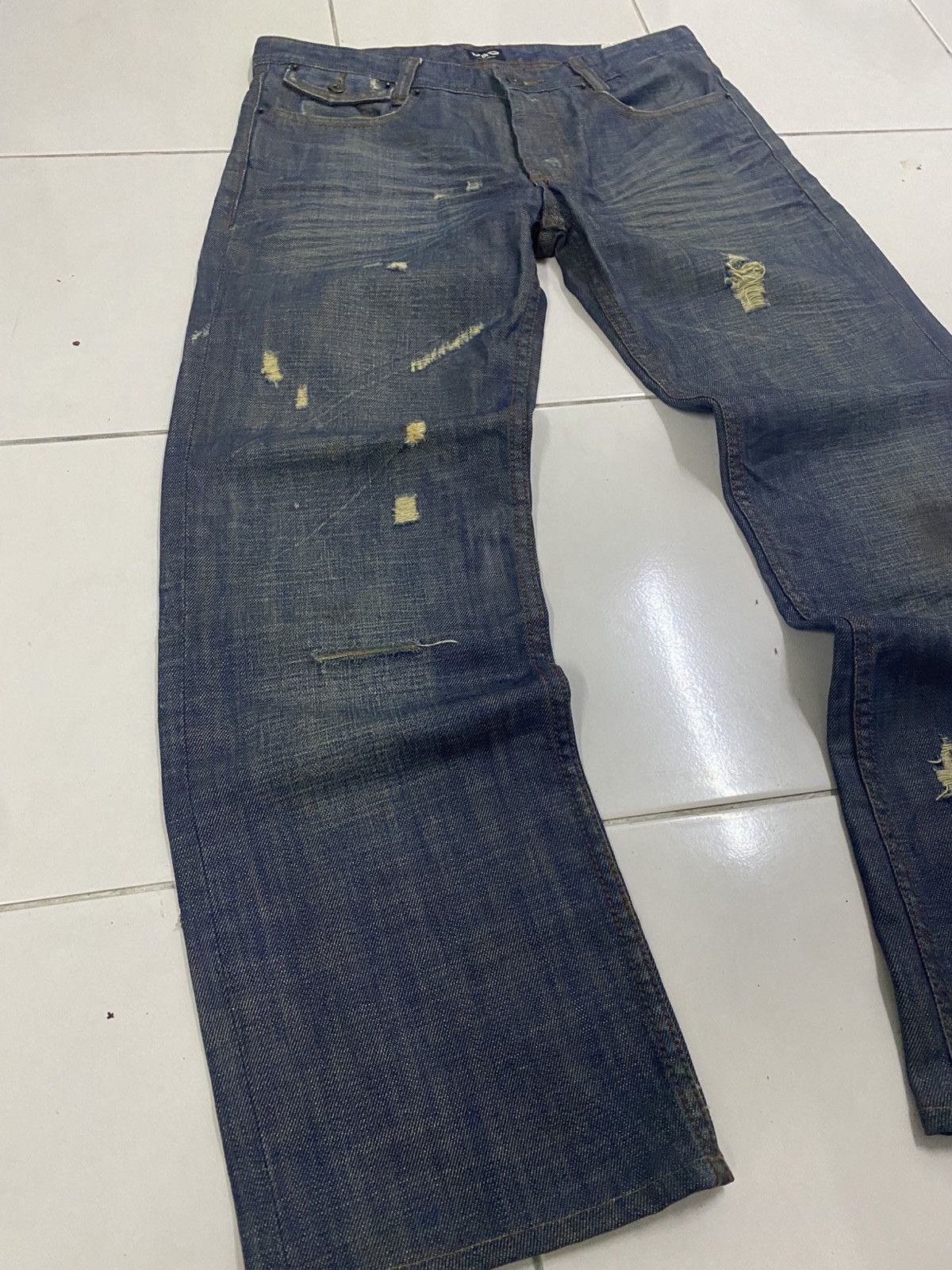 Dolce & Gabbana D&G Dolce & Gabbana Archive "POWER" Distressed Denim Jeans Size US 32 / EU 48 - 3 Thumbnail