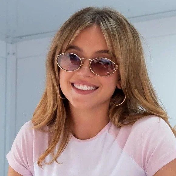 Miu Miu NEW Miu Miu MU52YS 5AK06S LOGO Oval Unisex Sunglasses Size ONE SIZE - 12 Thumbnail