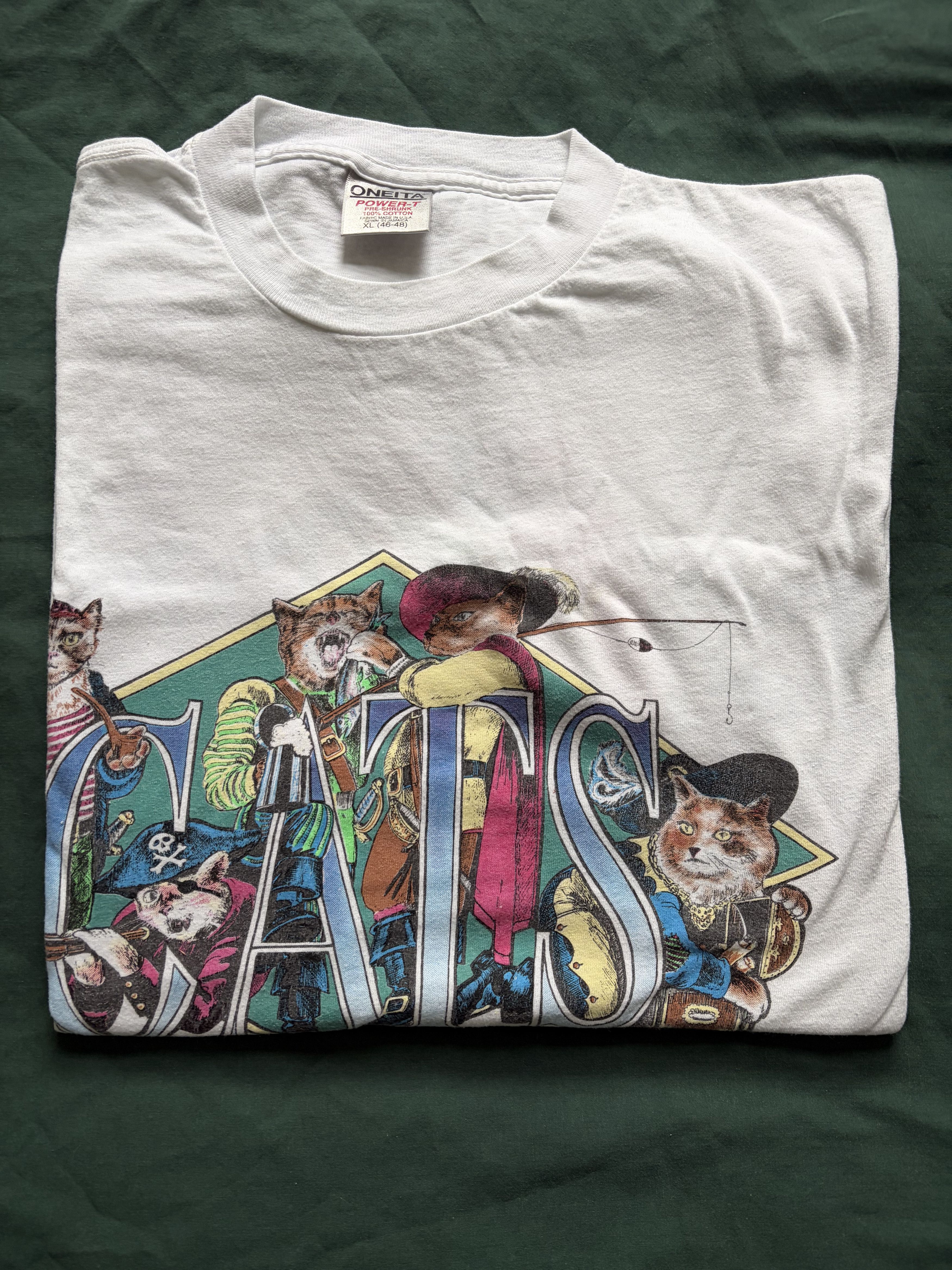 Vintage Vintage 1994 Cat Double-Sided Graphic Tee XL Size US XL / EU 56 / 4 - 5 Thumbnail