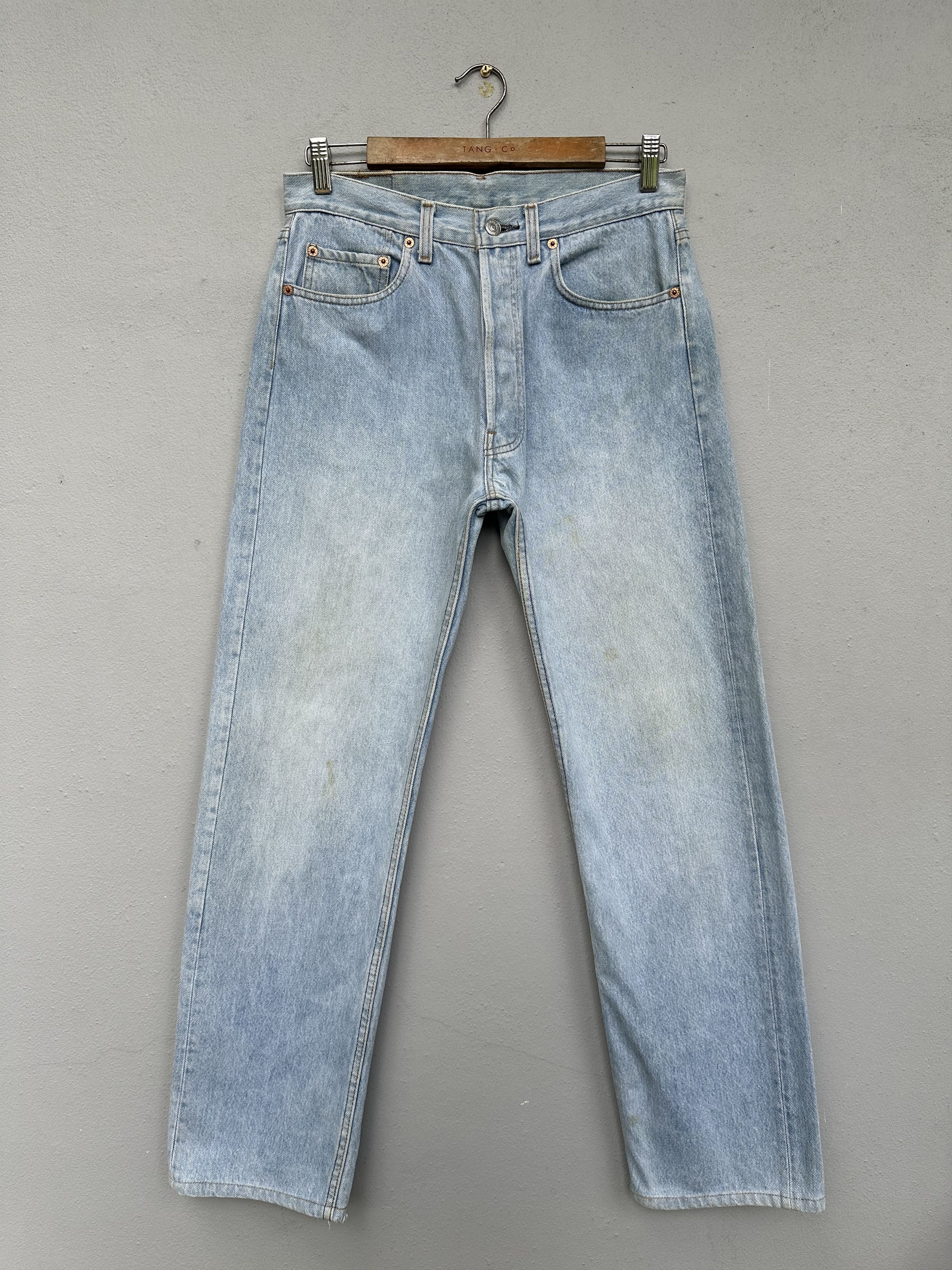 Levi's Vintage 1993 Levi's 501 Distressed Denim Jeans Size US 30 / EU 46 - 1 Thumbnail