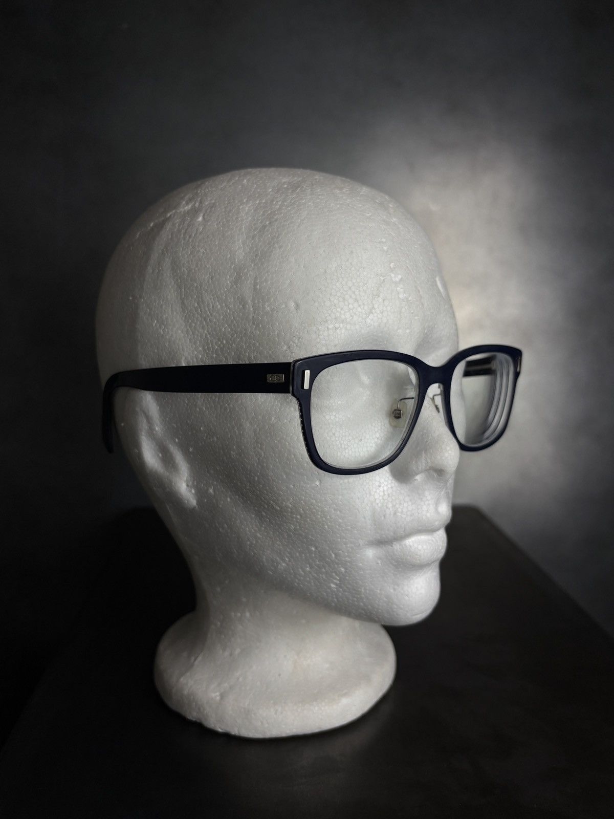 Christian Dior Monsieur × Dior Dior Homme Black Tie 2.0C Eyeglasses Dark Blue Made in Japan Size ONE SIZE - 8 Thumbnail