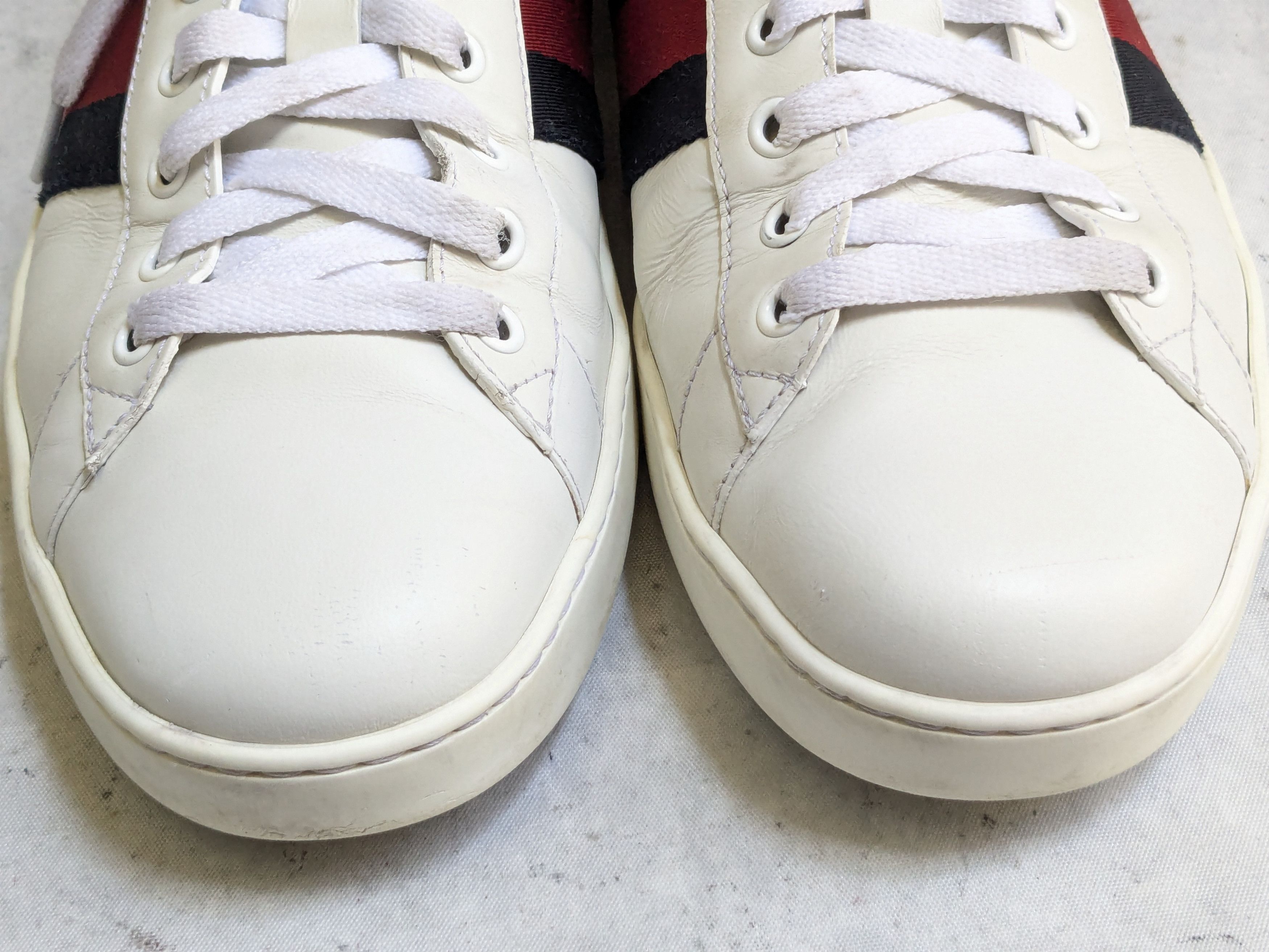 Gucci Gucci Ace Sneakers 10 White Leather Low 386750 Size US 10 / EU 43 - 3 Thumbnail