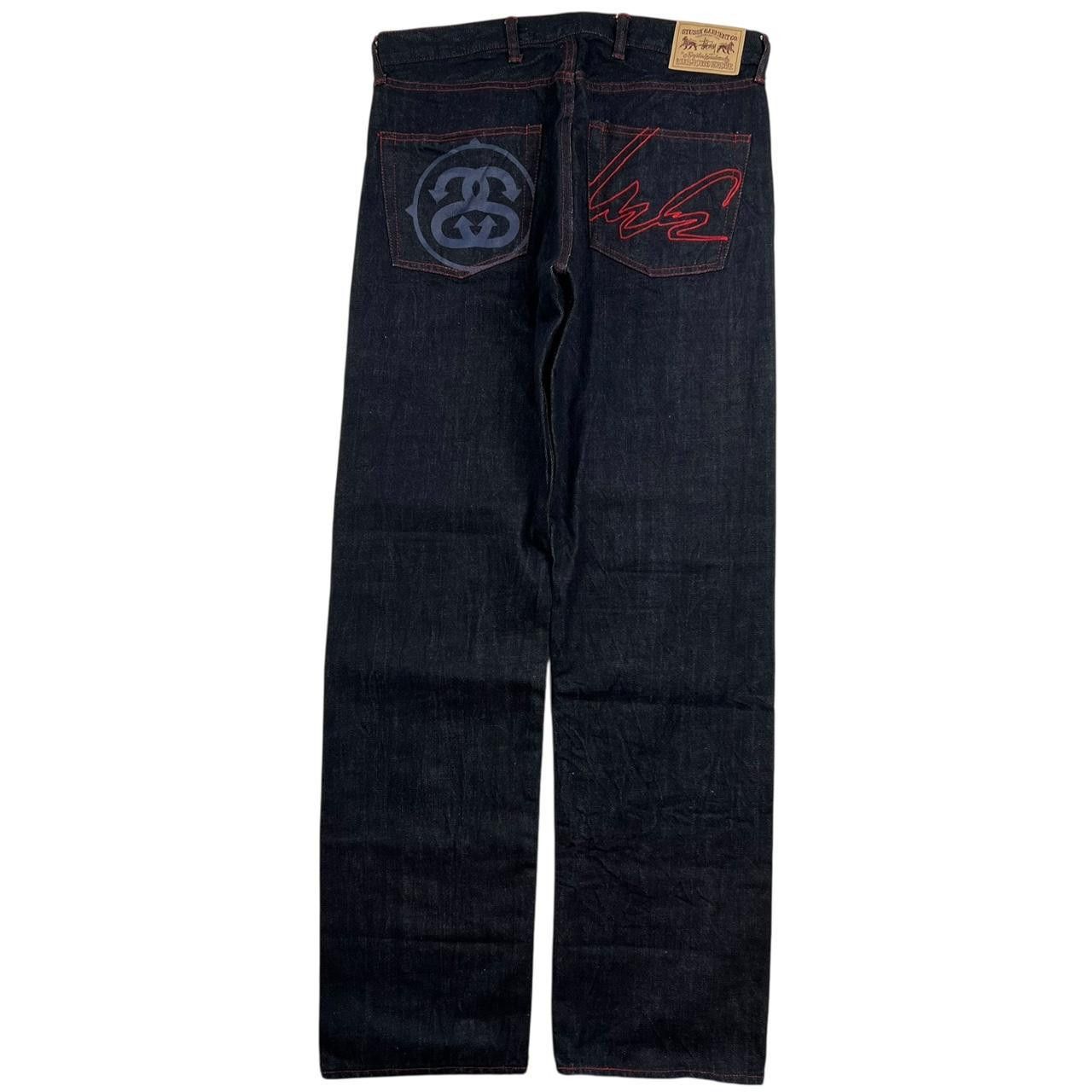 Stussy Vintage 2000s Stussy x Futura Laboratories Jeans - Waist 33” Size US 33 - 1 Thumbnail