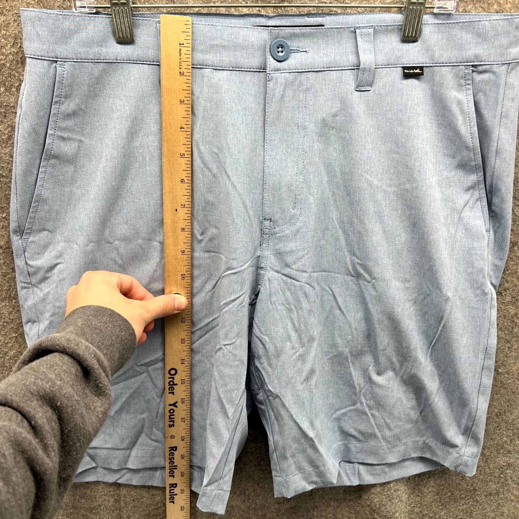TravisMathew Travis Mathew Shorts Men 36 Chino Flat Front Blue Outdoor Casual Golf Canvas Socks? Actually no socks. Size US 36 / EU 52 - 7 Thumbnail
