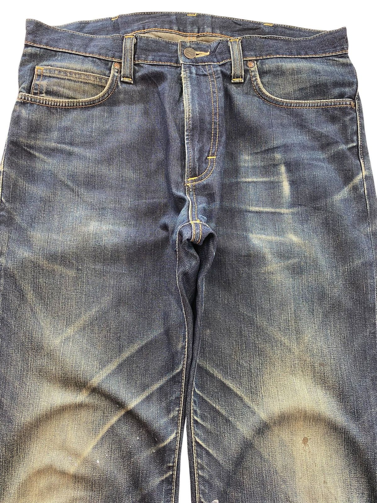 Wrangler Wrangler Mud Wash Whiskered Style Straight Leg Jeans Size US 34 / EU 50 - 2 Thumbnail