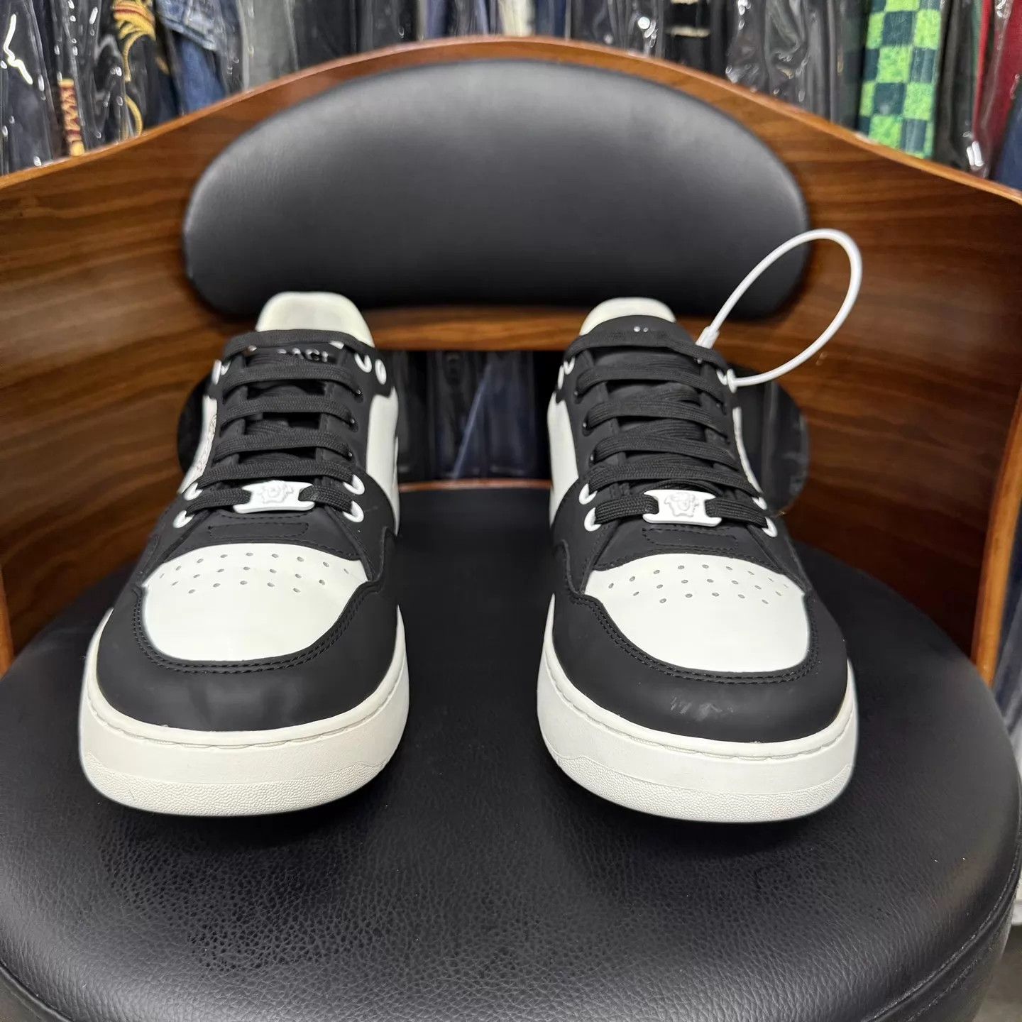 Versace Versace Medusa Thicksole Sneaker 43 Panda 98 New Size US 10 / EU 43 - 2 Thumbnail