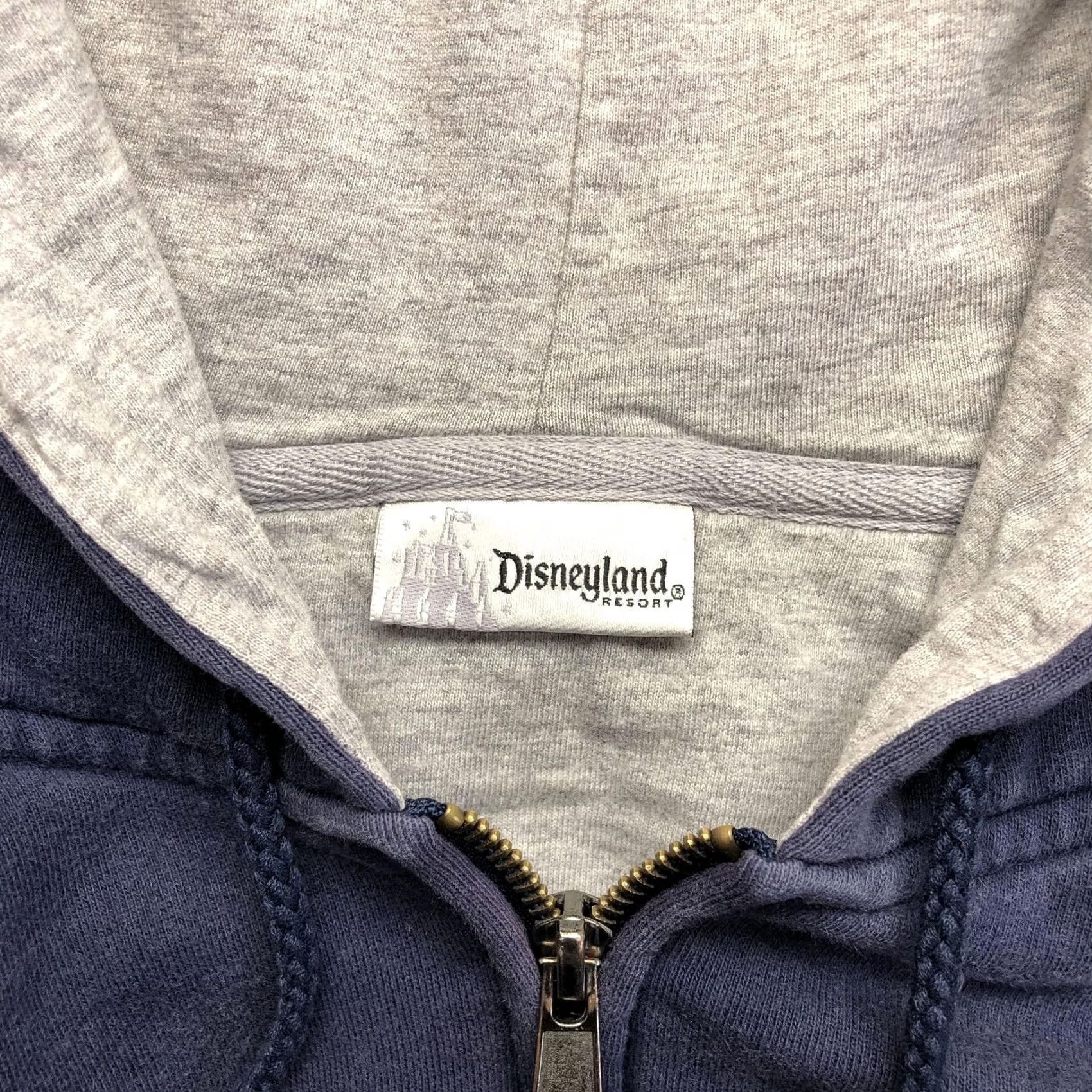 Vintage Disneyland Resort Hoodie Mens 3XL Blue Full Zip Fleece Sweatshirt Mickey 1955 Size US XXL / EU 58 / 5 - 6 Thumbnail