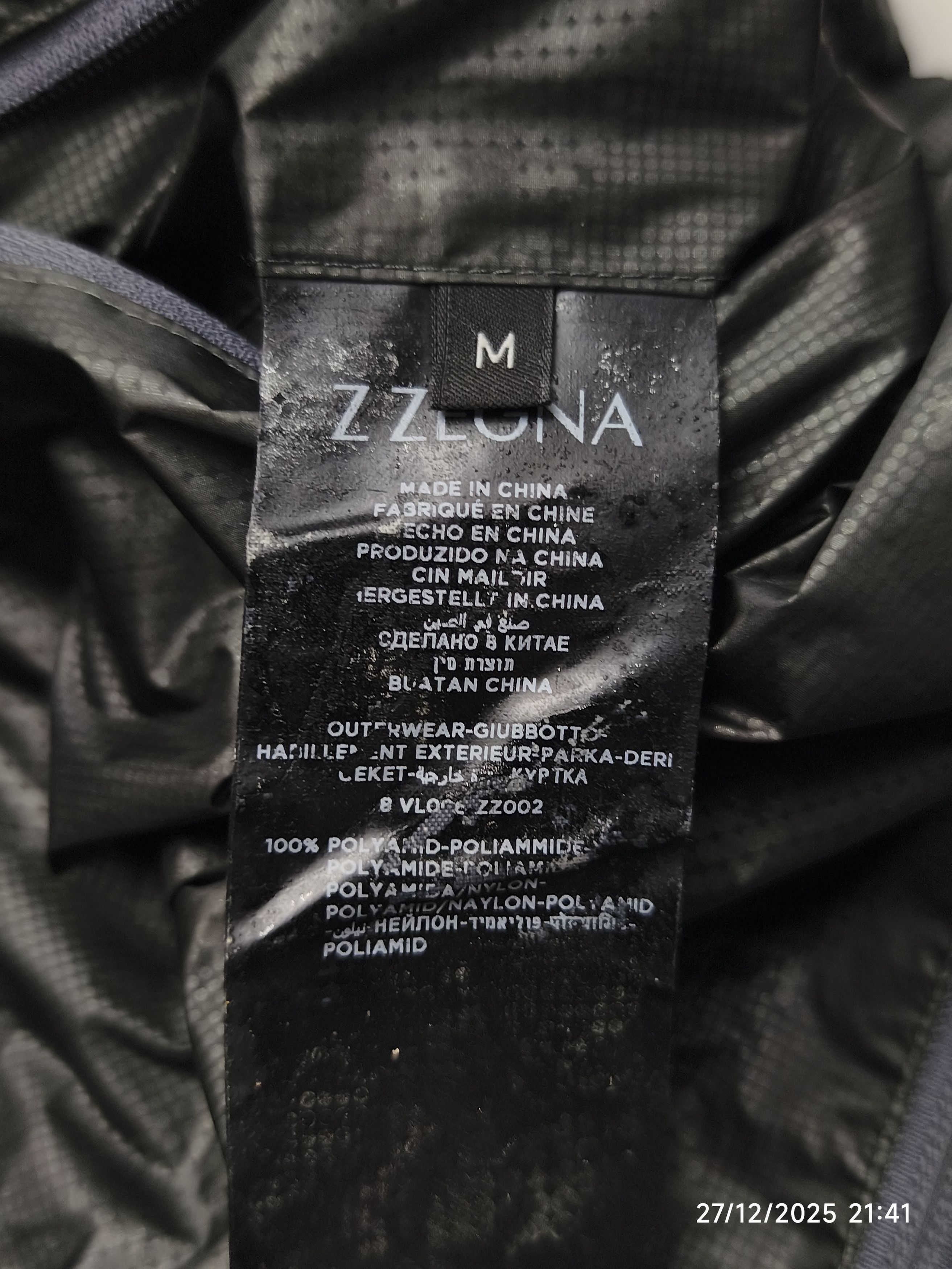 Z Zegna Z Zegna Windbreaker Laminated Fabric Jacket Size US M / EU 48-50 / 2 - 16 Thumbnail