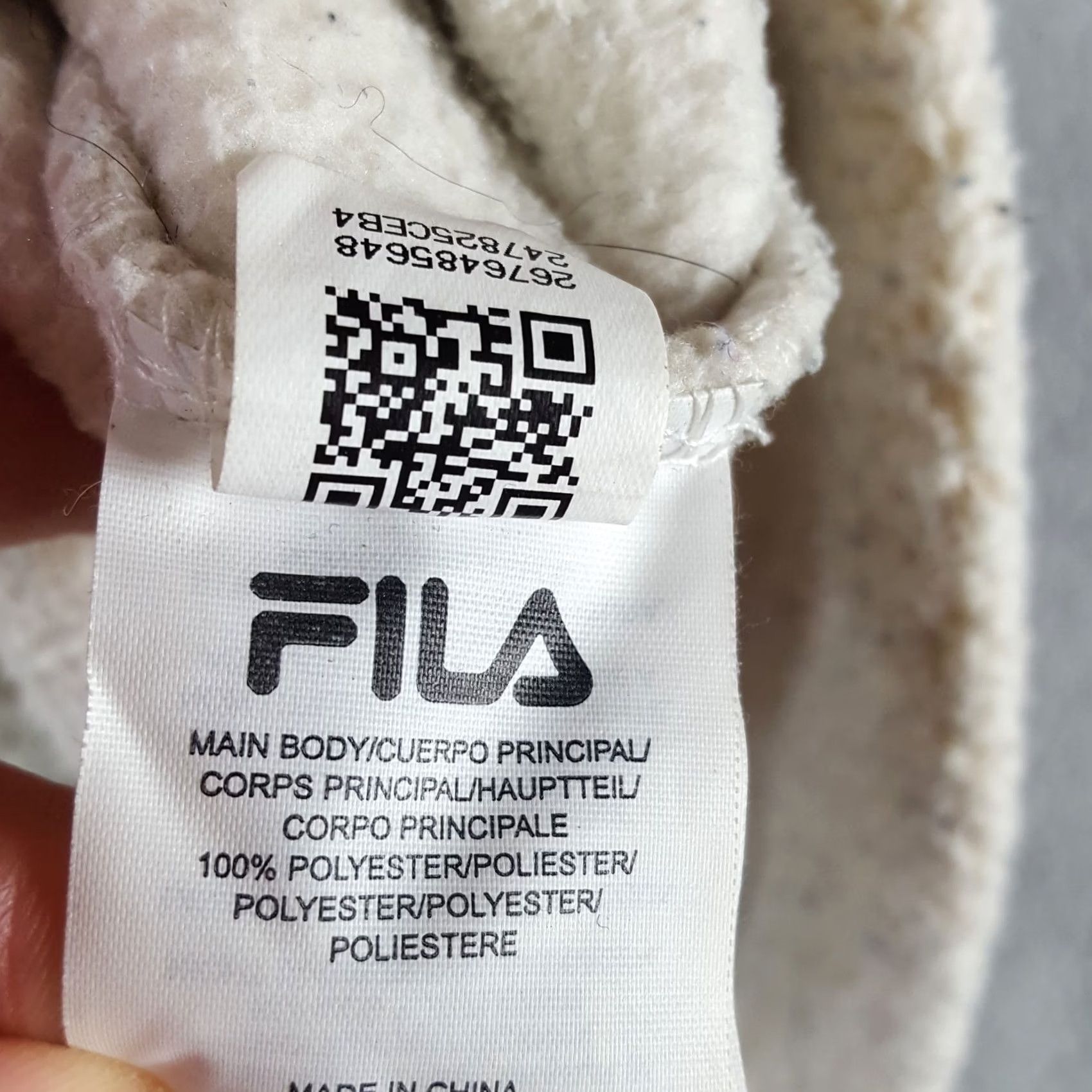 Fila FILA Hoodie Oatmeal Fleece Pile Size 2X Pullover Sweatshirt Hooded Mens 2X Beige 90s Retro Graphic Print Size US XXL / EU 58 / 5 - 6 Thumbnail