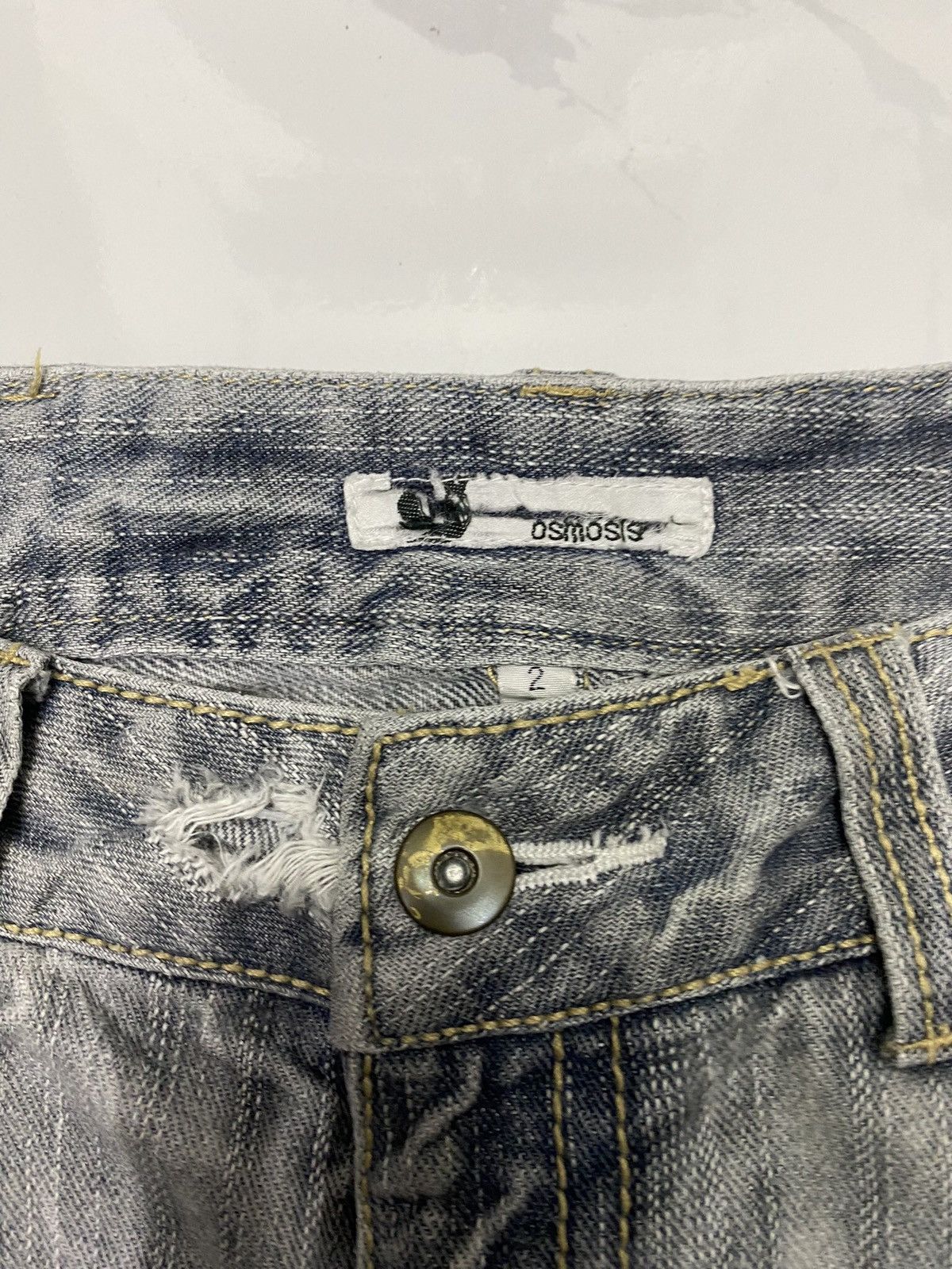 PPFM × Tornado Mart 🔥SPIRAL DENIM JEANS OSMOSIS JAPANESE RARE DENIM JEANS RIPS Size US 32 / EU 48 - 7 Thumbnail