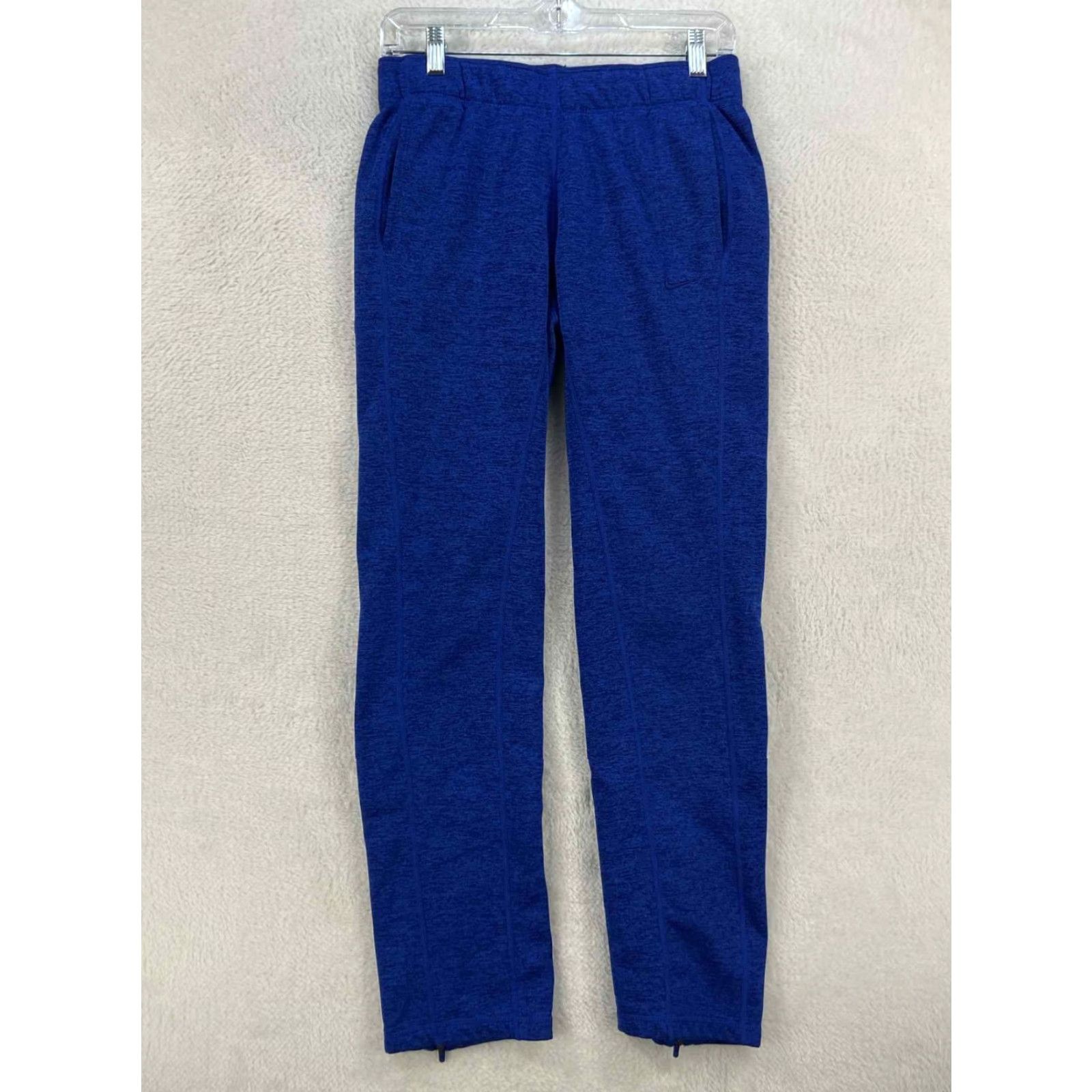 Nike Nike Therma-Fit Womens XS Blue Pants Sweatpants Gym Running Pockets Size 26" / US 2 / IT 38 - 3 Thumbnail