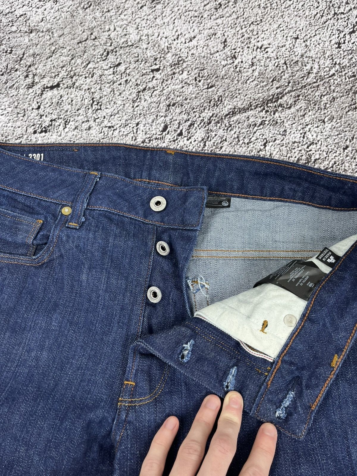 G-Star Vintage Y2K G STAR slim blue denim jeans trousers Size US 33 - 7 Thumbnail