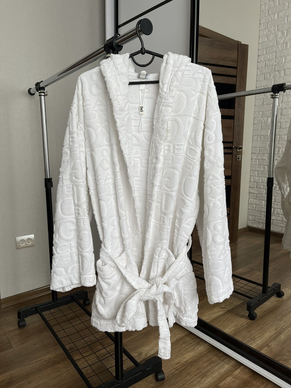 Dolce & Gabbana Dolce & Gabbana Bath Robe Hooded Jacket Multilogo D&G Size US M / EU 48-50 / 2 - 3 Thumbnail