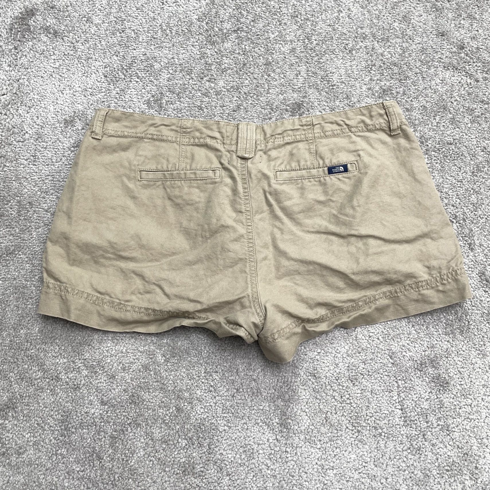 The North Face The North Face Outdoor Shorts Womens 10 Brown Linen Blend Mid Rise Trekking 34x3 Size 32" / US 10 / IT 46 - 2 Thumbnail