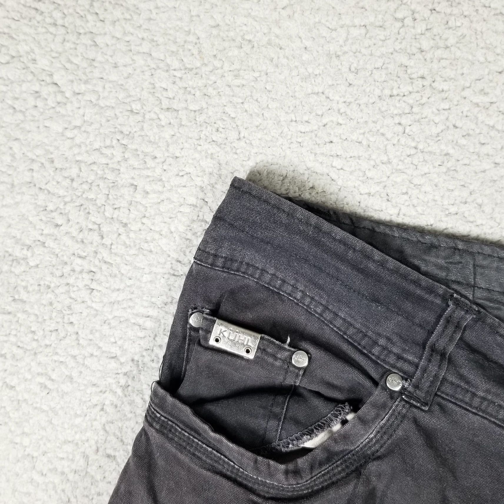 Vintage VINTAGE KÜHL Kanvus Jeans Men 40x32 Canvas Pants Gray Outdoor Workwear Casual Slim Fit Size US 40 / EU 56 - 2 Thumbnail