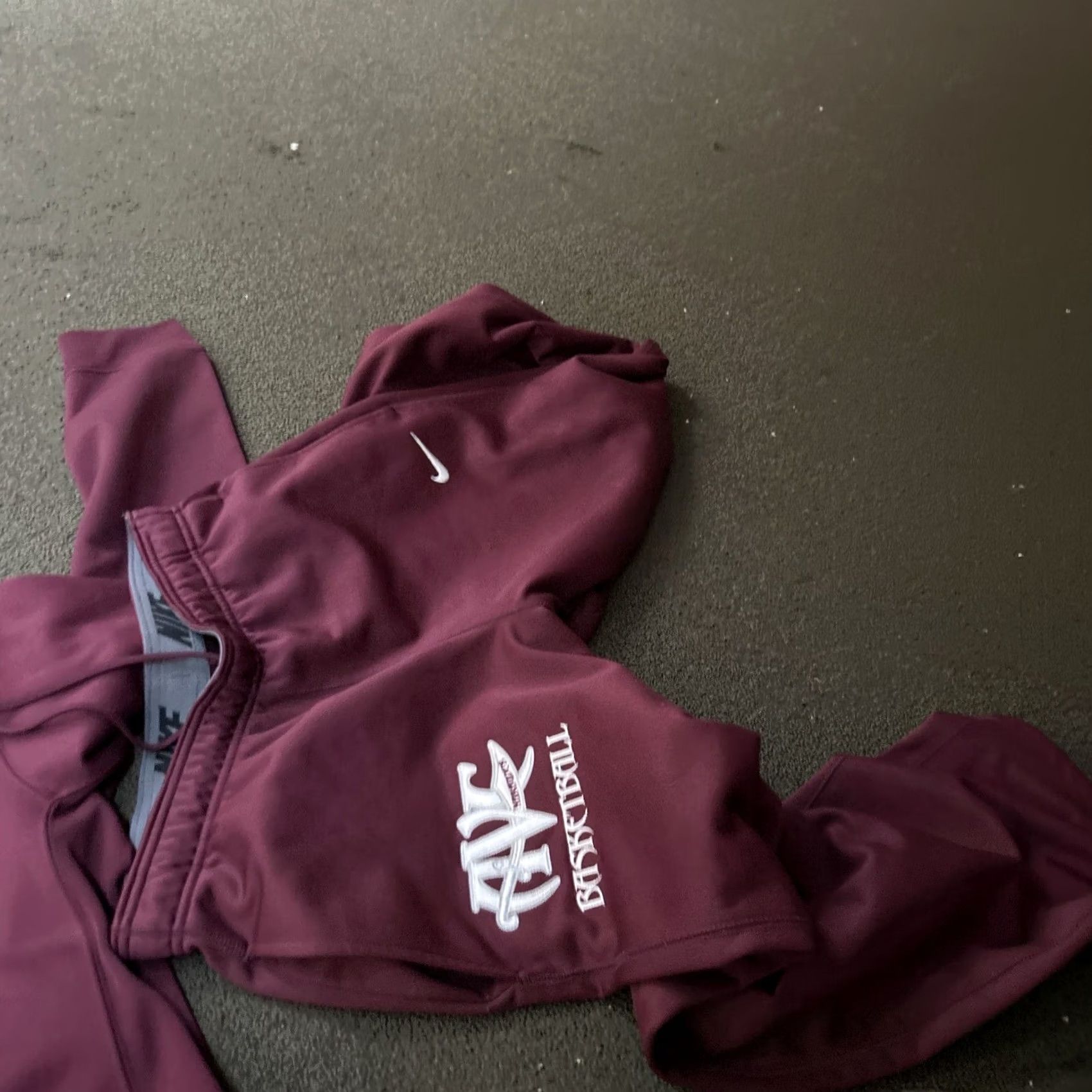 Vintage VINTAGE Antelope Valley Marauders Sweatsuit L Burgundy Men Shirt/Hoodie? Size US L / EU 52-54 / 3 - 4 Thumbnail