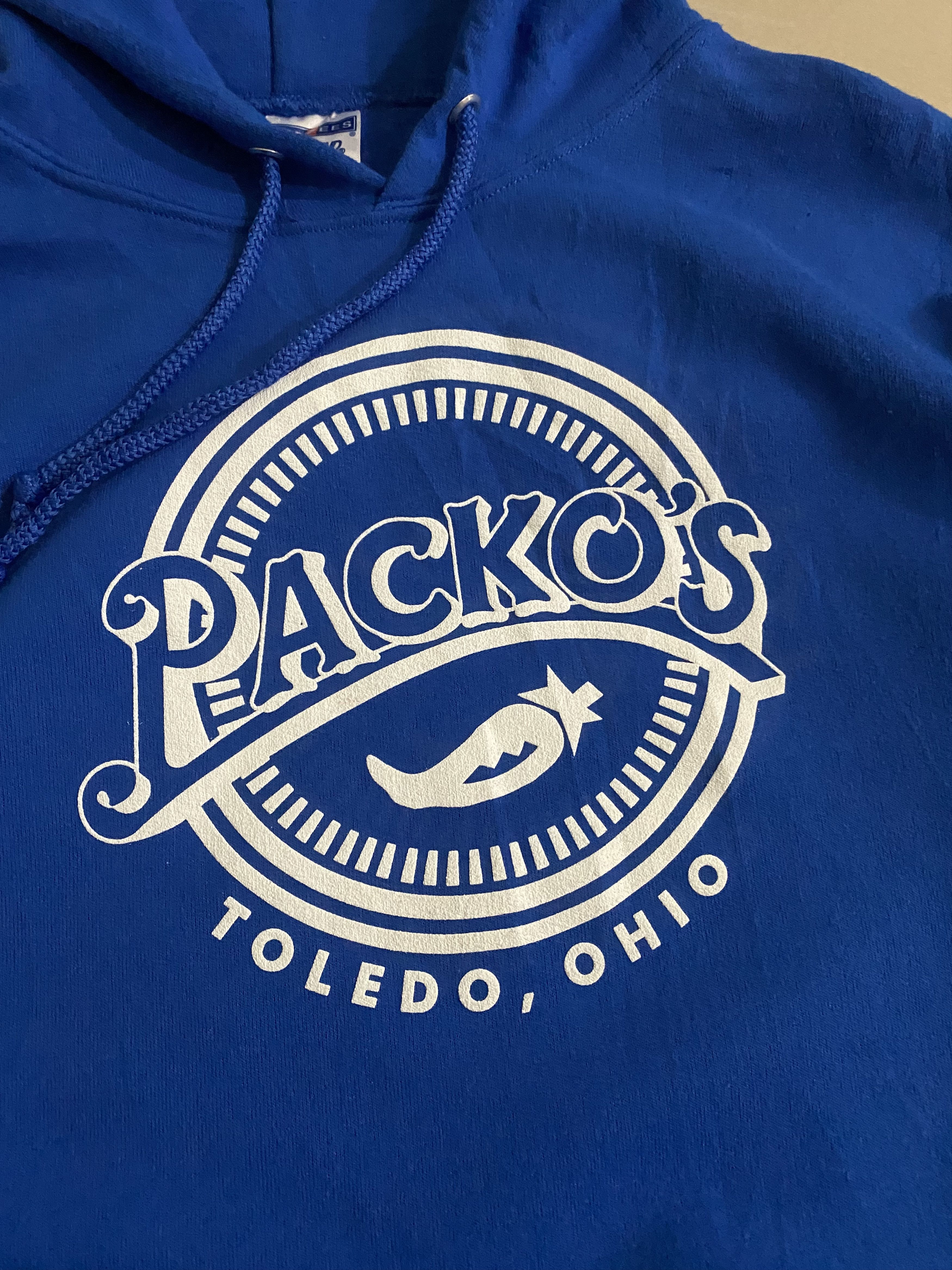 Jerzees × Vintage Vintage Packo's Toledo Ohio Jerzees hoodie Size US L / EU 52-54 / 3 - 2 Thumbnail