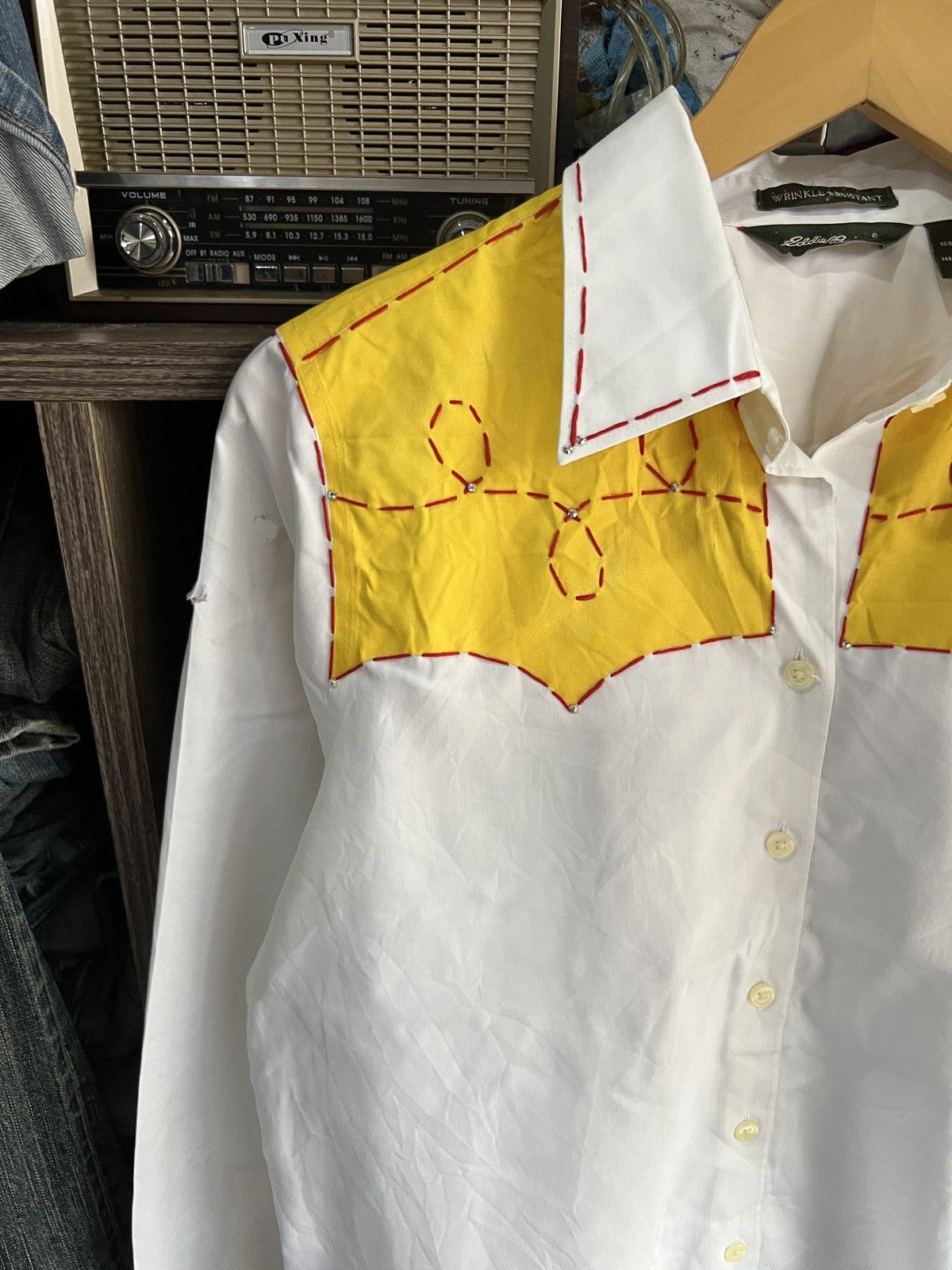 Eddie Bauer 🔥Distressed Eddie Bauer Western Shirt Size US S / EU 44-46 / 1 - 3 Thumbnail