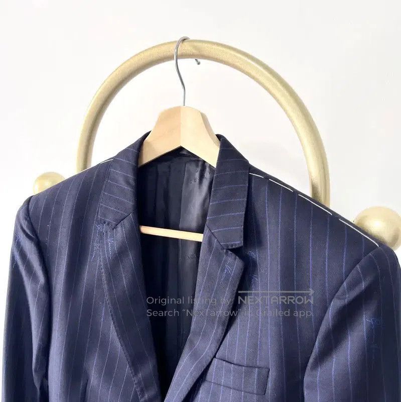 Versace Versace Men's Long Sleeve Wool Blazer in Navy . Size US M / EU 48-50 / 2 - 1 Thumbnail