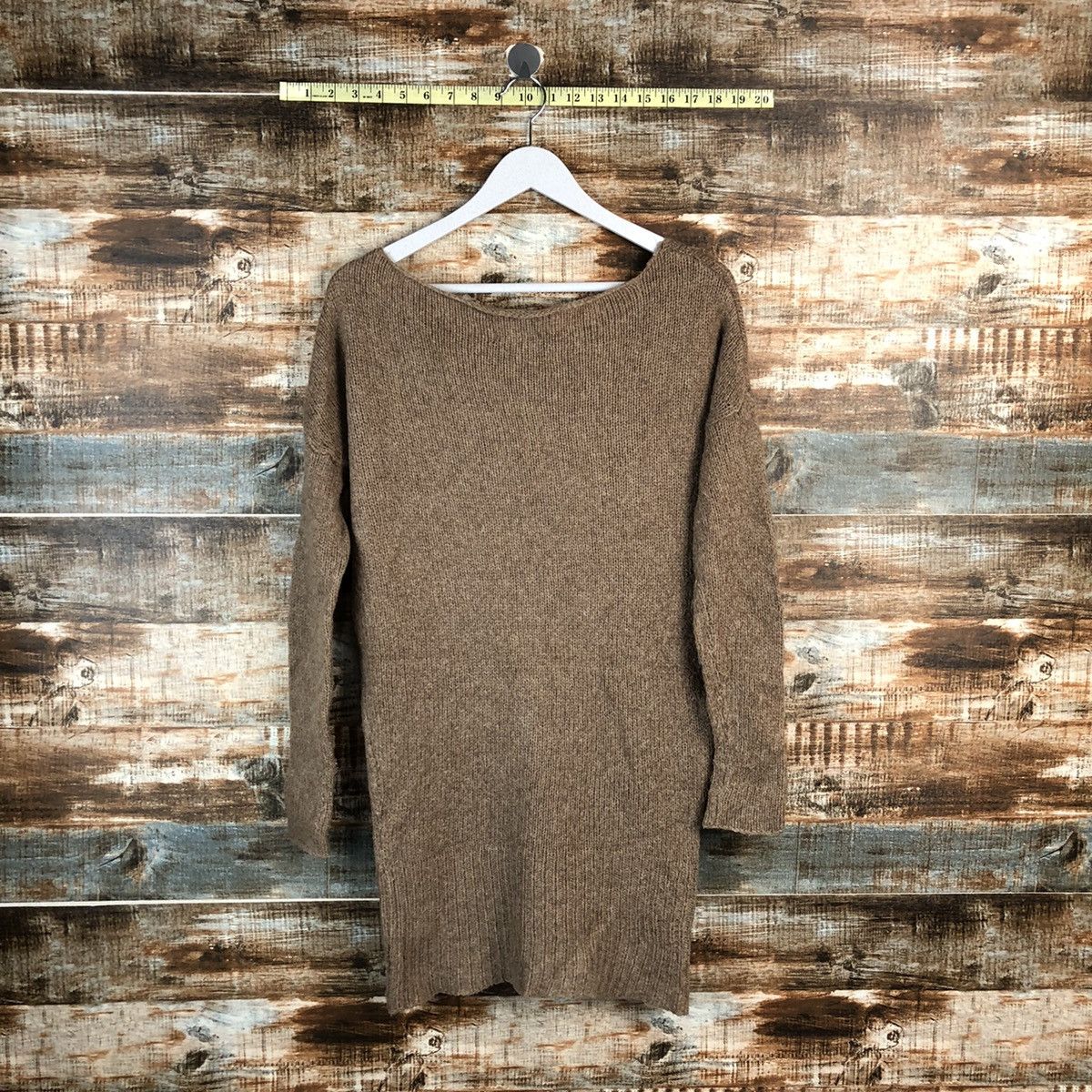 Homespun Knitwear × Japanese Brand Cloudney And John Wad wool Brown Knitwear #A2215 Size L / US 10 / IT 46 - 12 Thumbnail