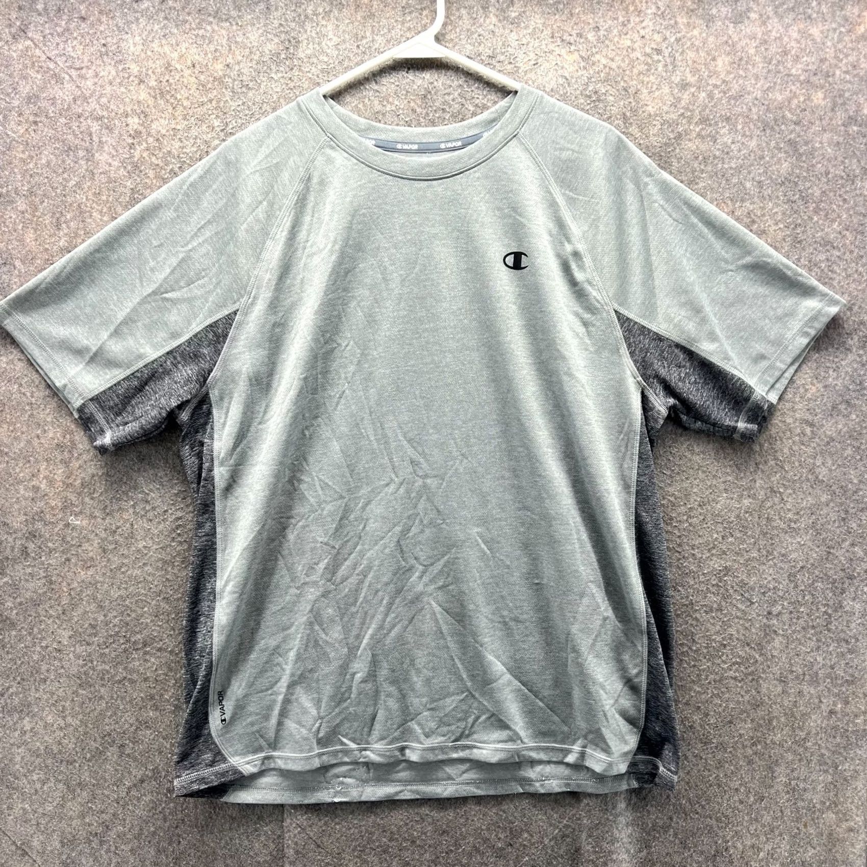 Champion VINTAGE Champion Shirt Mens XL Gray Short Sleeve Athletic Vapor Performance Jersey VTG Size US XL / EU 56 / 4 - 2 Thumbnail