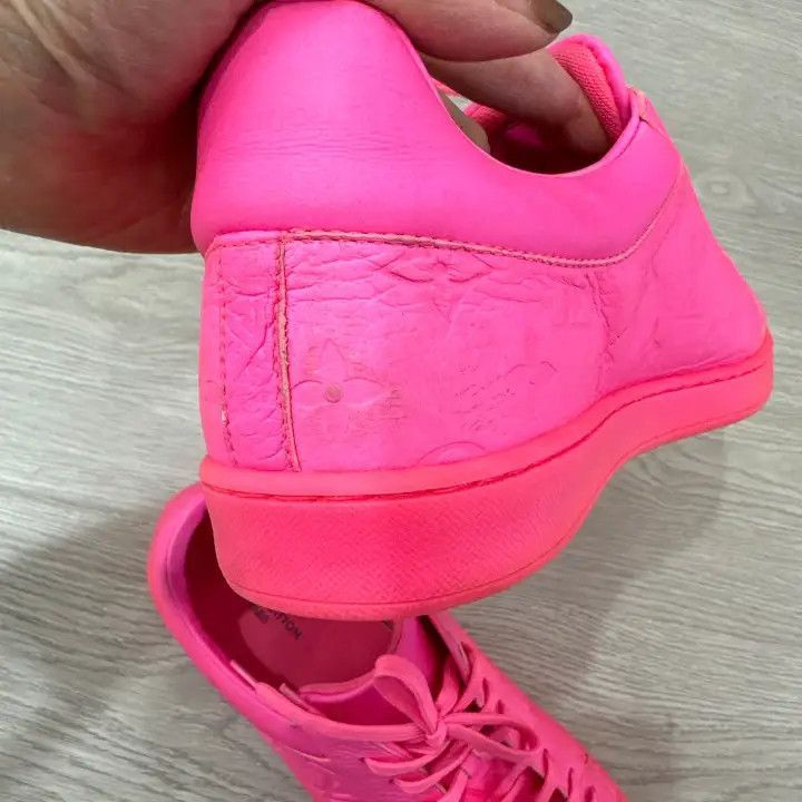 Louis Vuitton Louis Vuitton Pink Monogram Low-Top Sneakers -2508 Size US 9.5 / EU 42-43 - 7 Thumbnail