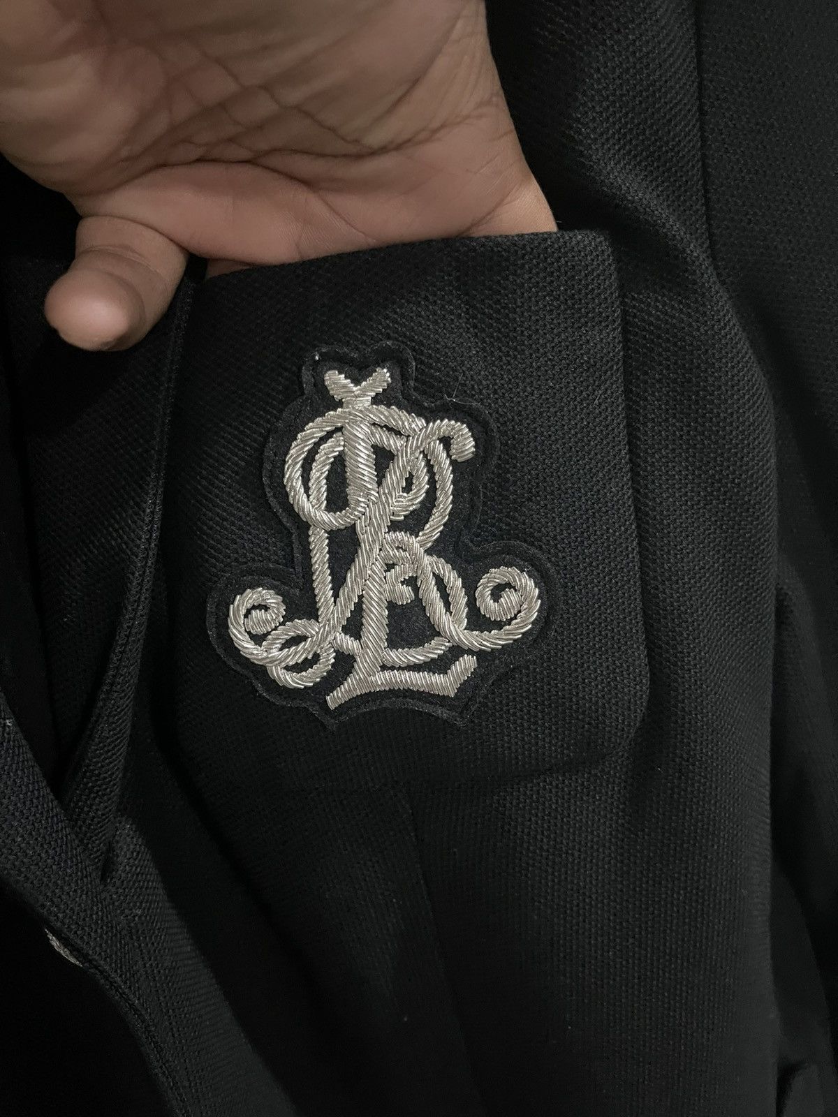 Lauren Ralph Lauren × Ralph Lauren Lauren Ralph Lauren Patch Jacquard Blazer Black Jacket Size L / US 10 / IT 46 - 6 Thumbnail