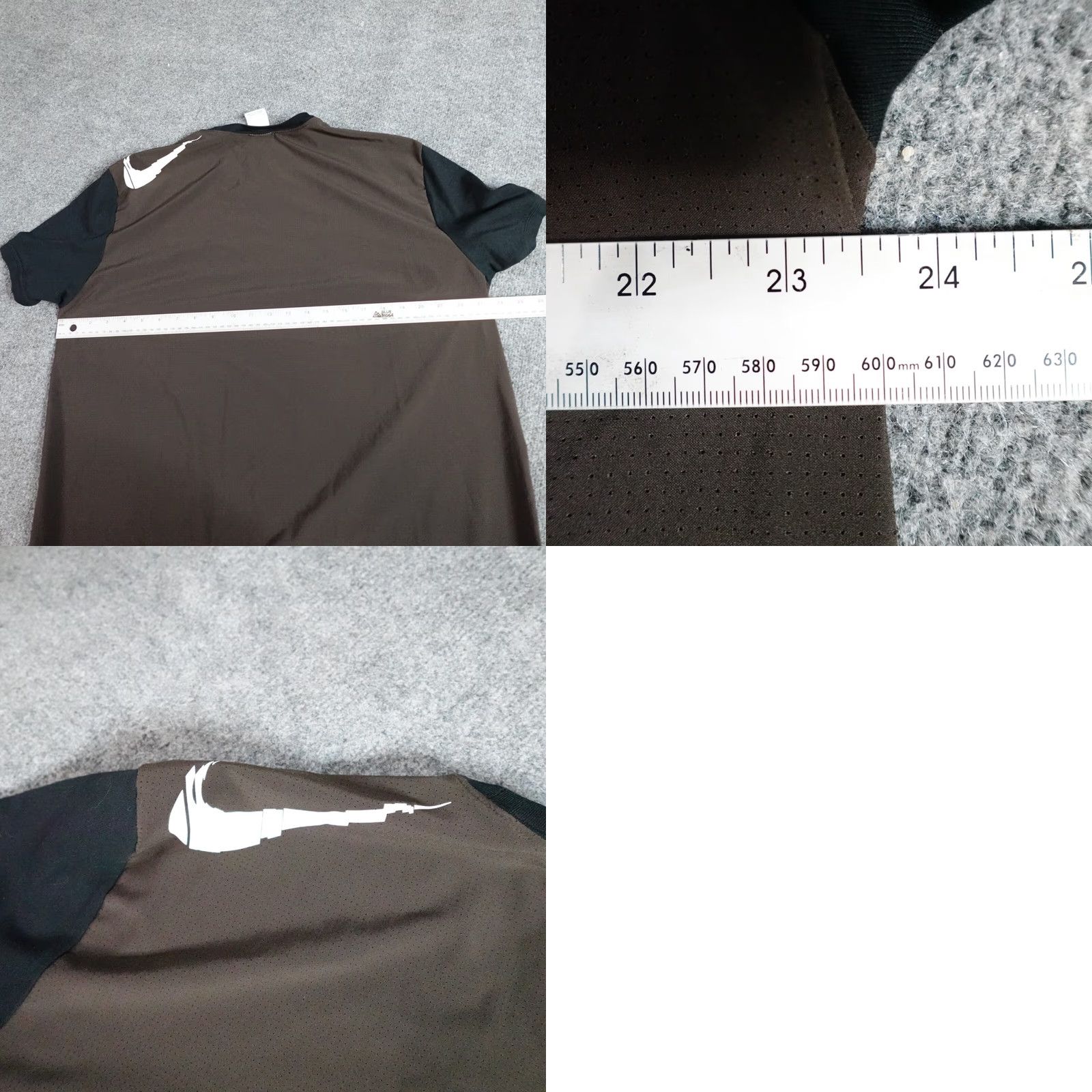 Nike Nike T-shirt XL Black Double-Sided Crew Neck Short Sleeve Men's Shirt Size US XL / EU 56 / 4 - 8 Thumbnail