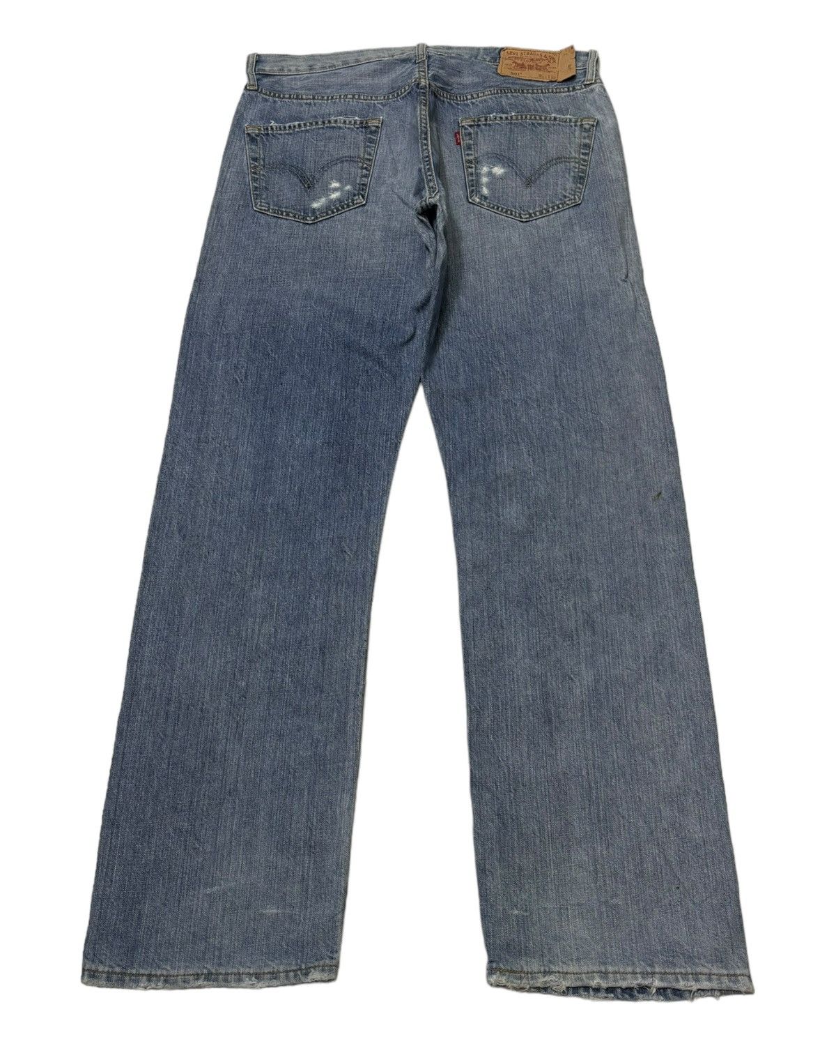 Levi's VINTAGE LEVIS 501 JAPAN BLUE WASH DISTRESS DENIM JEANS Size US 35 - 2 Thumbnail