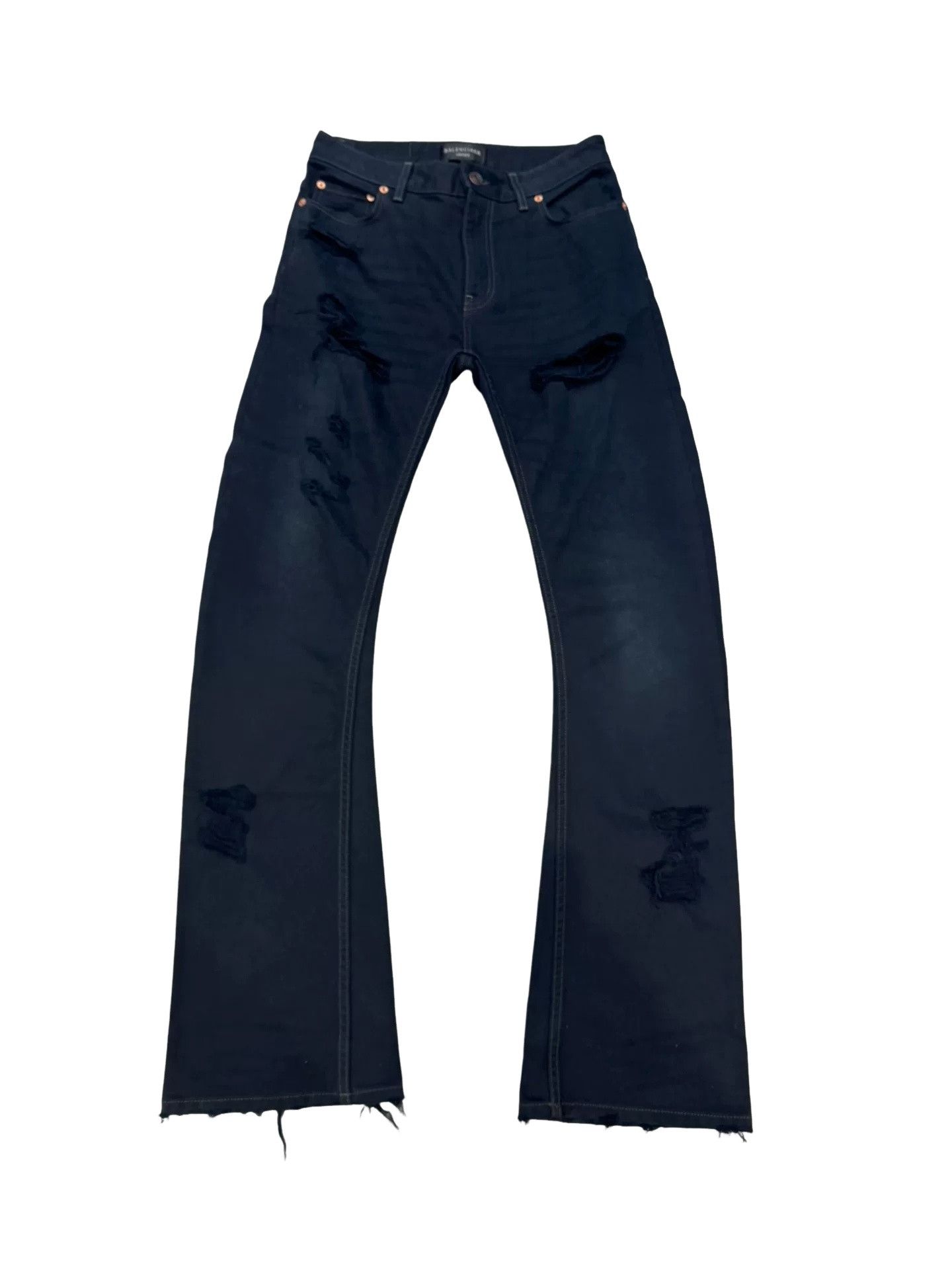 Balenciaga Balenciaga Distressed Denim Jeans XS Size US 28 / EU 44 - 1 Thumbnail