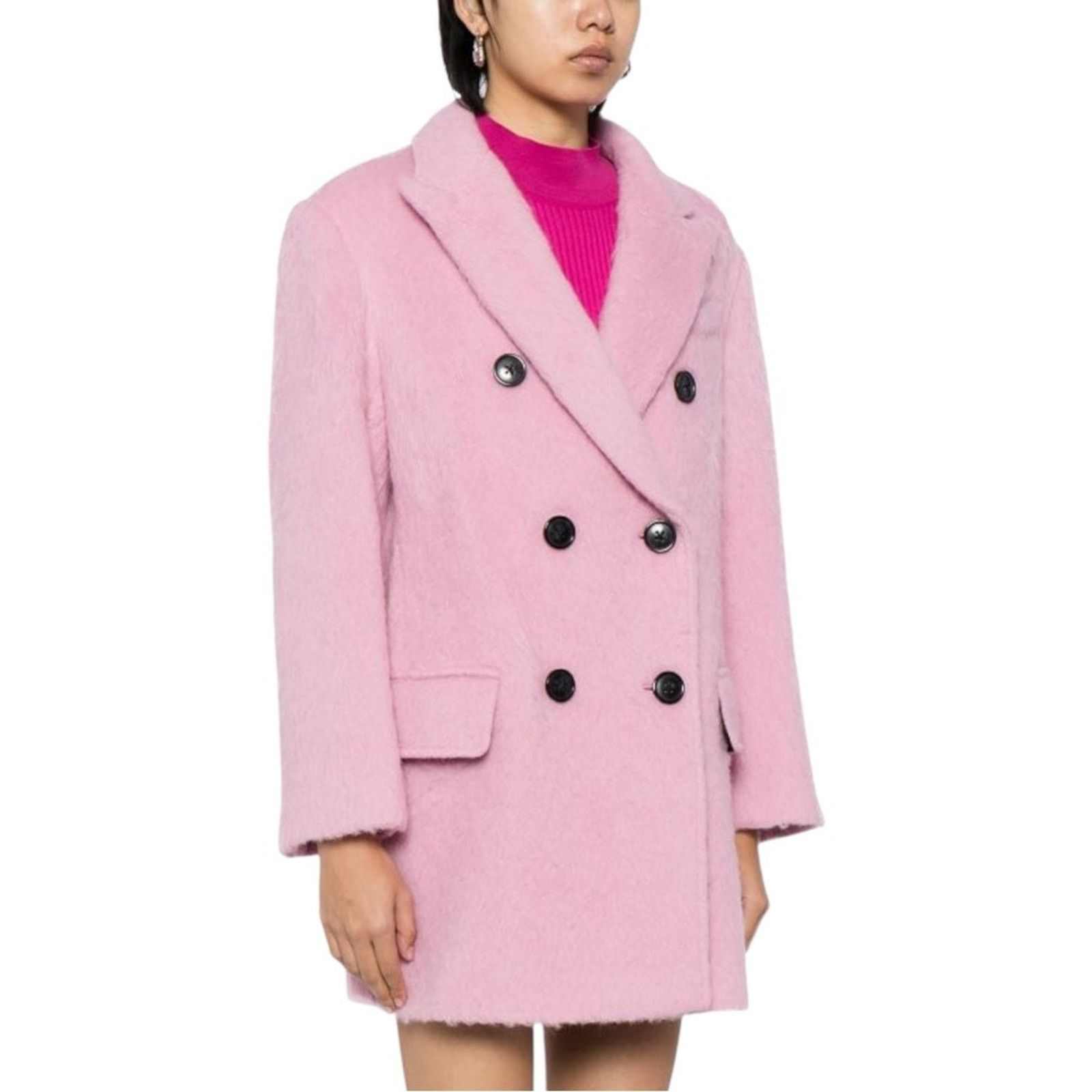 STAND STUDIO Stand Studio Esme Brushed Double Breast Coat size US2 / EU32 Size XS / US 0-2 / IT 36-38 - 2 Thumbnail
