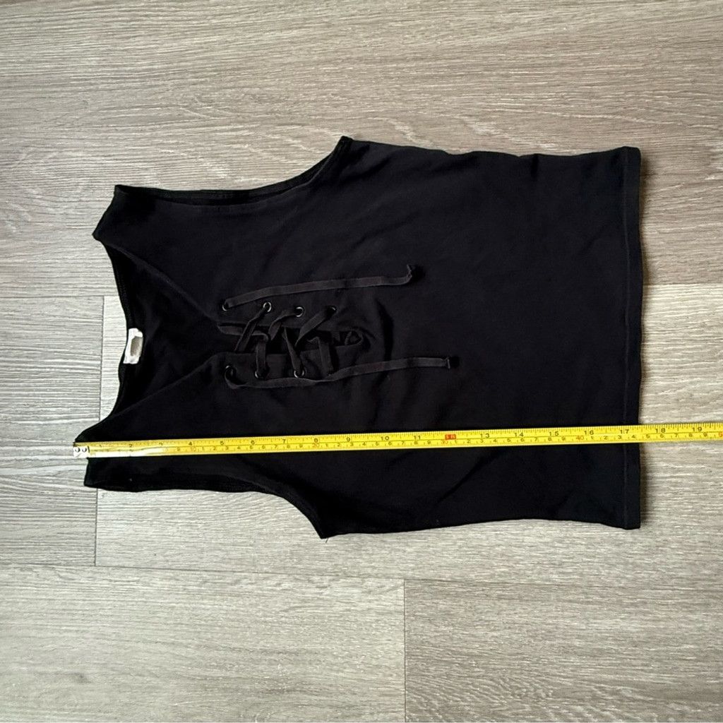 Garage Garage Black Tie Front Muscle Tee Size XS / US 0-2 / IT 36-38 - 4 Thumbnail