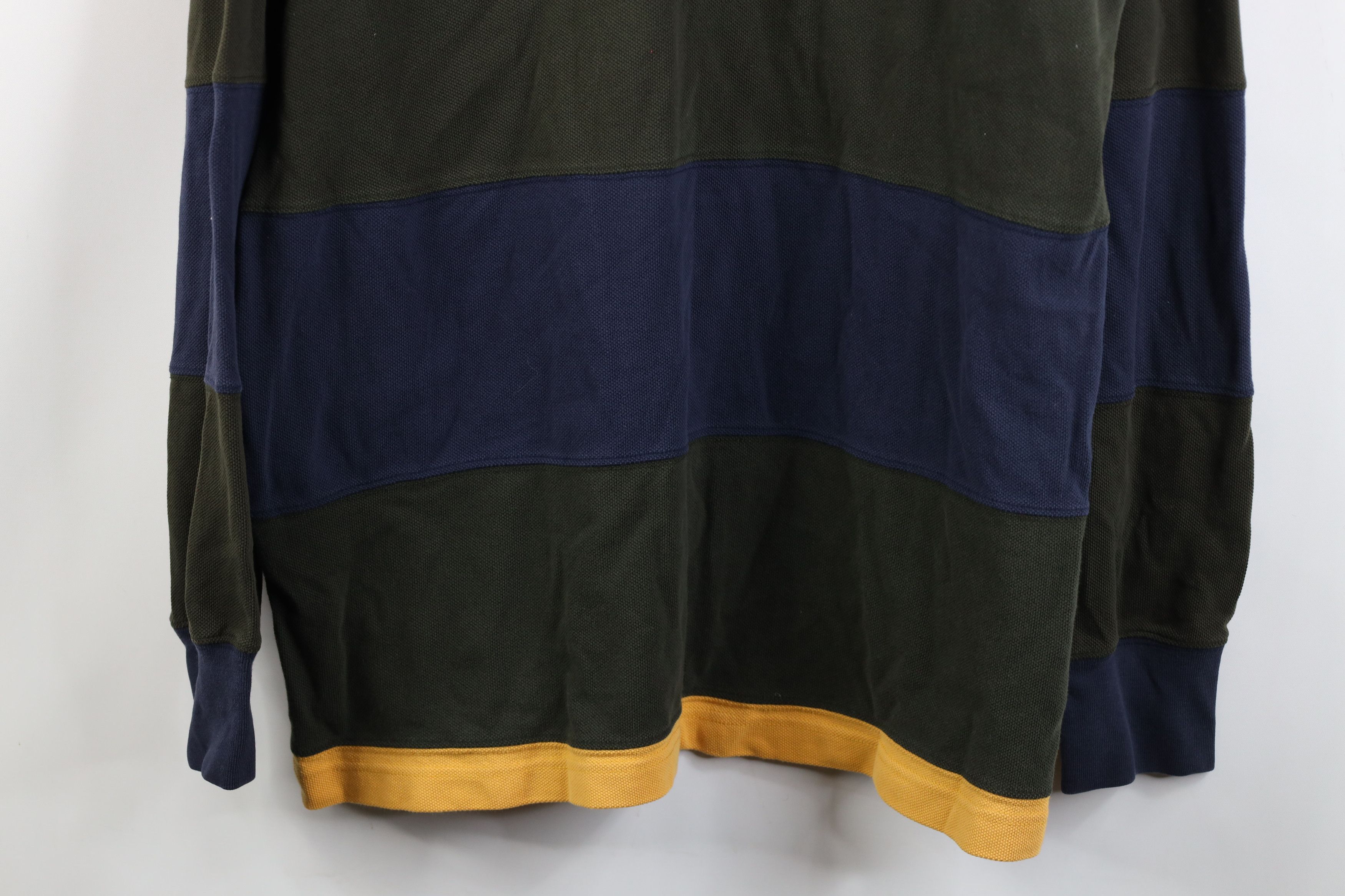 Tommy Hilfiger Vintage 90s Tommy Hilfiger Block Long Sleeve Rugby Polo Size US L / EU 52-54 / 3 - 3 Thumbnail