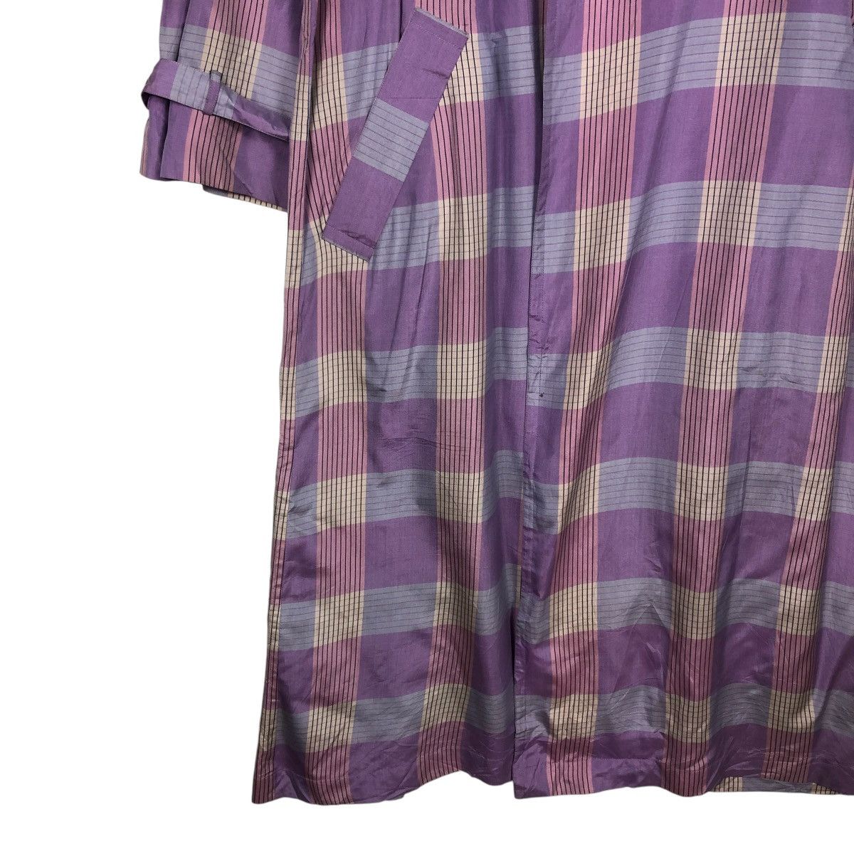 Issey Miyake 🔥VINTAGE 70’s ISSEY MIYAKE LONG JACKET TARTAN DESIGN RUNWAY Size US M / EU 48-50 / 2 - 7 Thumbnail