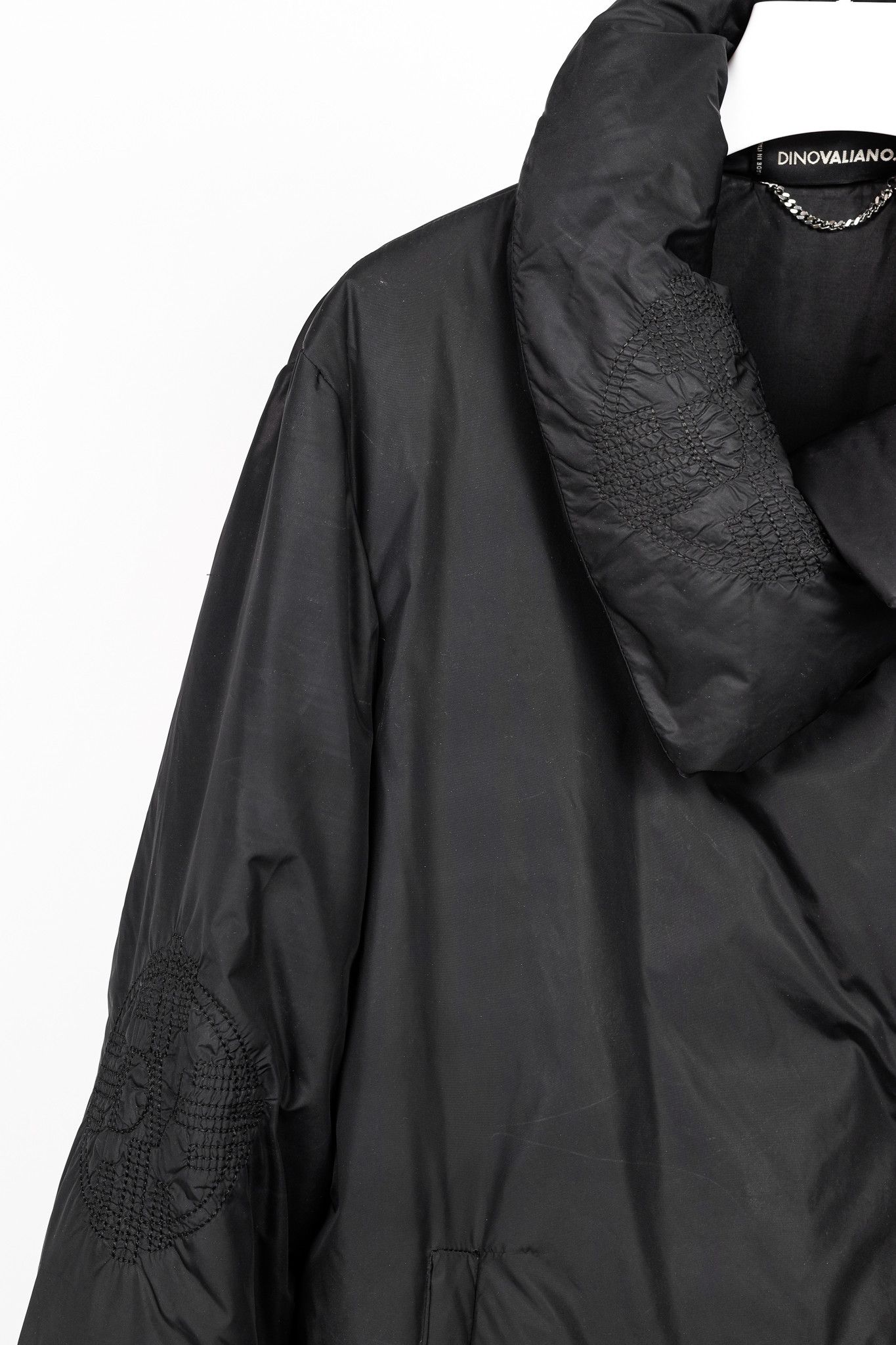 Other Dino Valiano Black Quilted-Medallion Down Jacket Size XL / US 12-14 / IT 48-50 - 5 Thumbnail