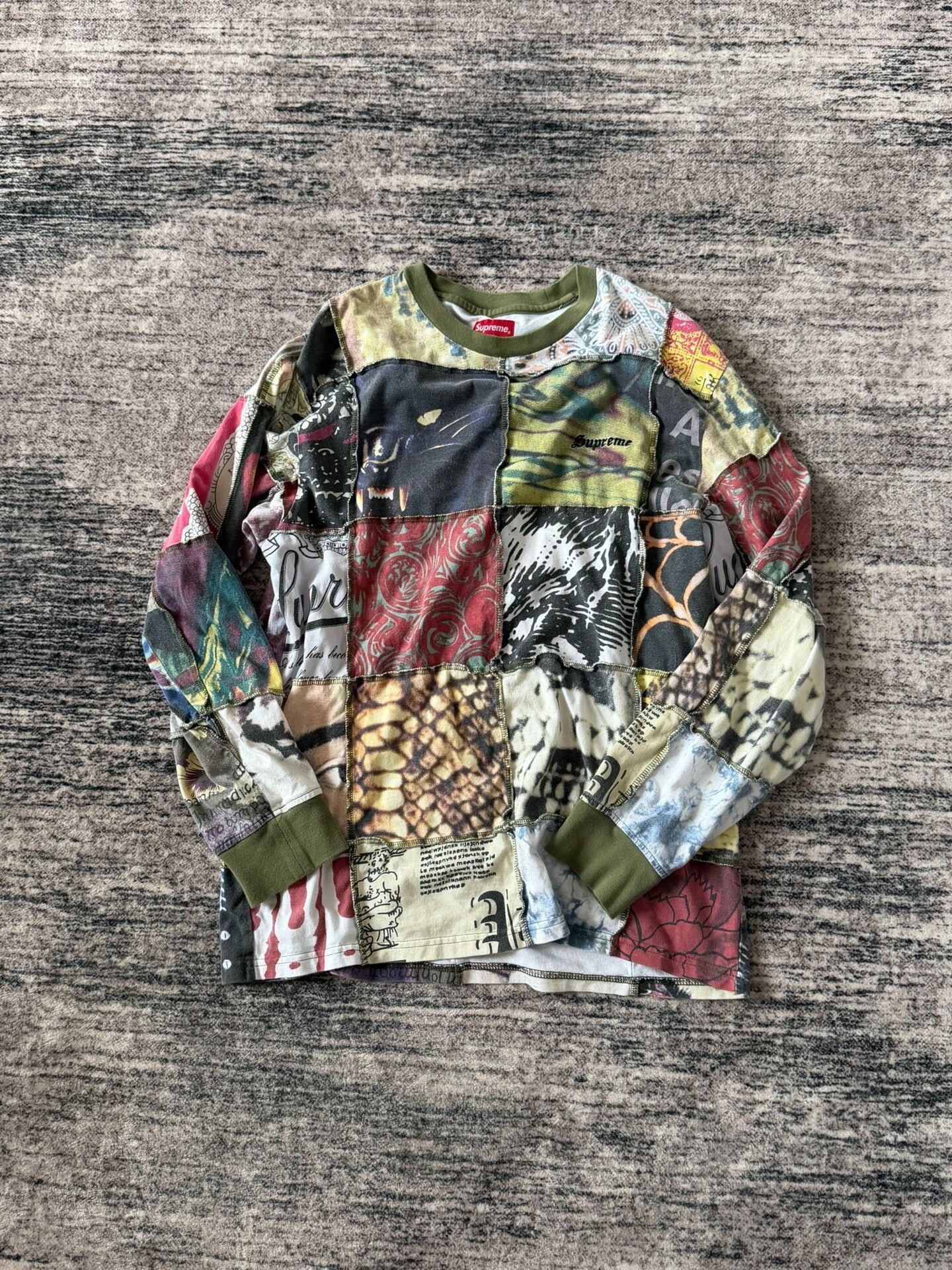 Supreme Supreme 21SS Mosaic Patchwork Long-Sleeve Size US M / EU 48-50 / 2 - 1 Thumbnail