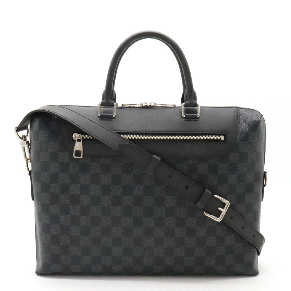 Louis Vuitton Louis Vuitton Louis Vuitton Damier Graphite PDJ NM Briefcase N48260 Canvas Business Bag N48260 in Very Good Condition Size ONE SIZE - 1 Thumbnail