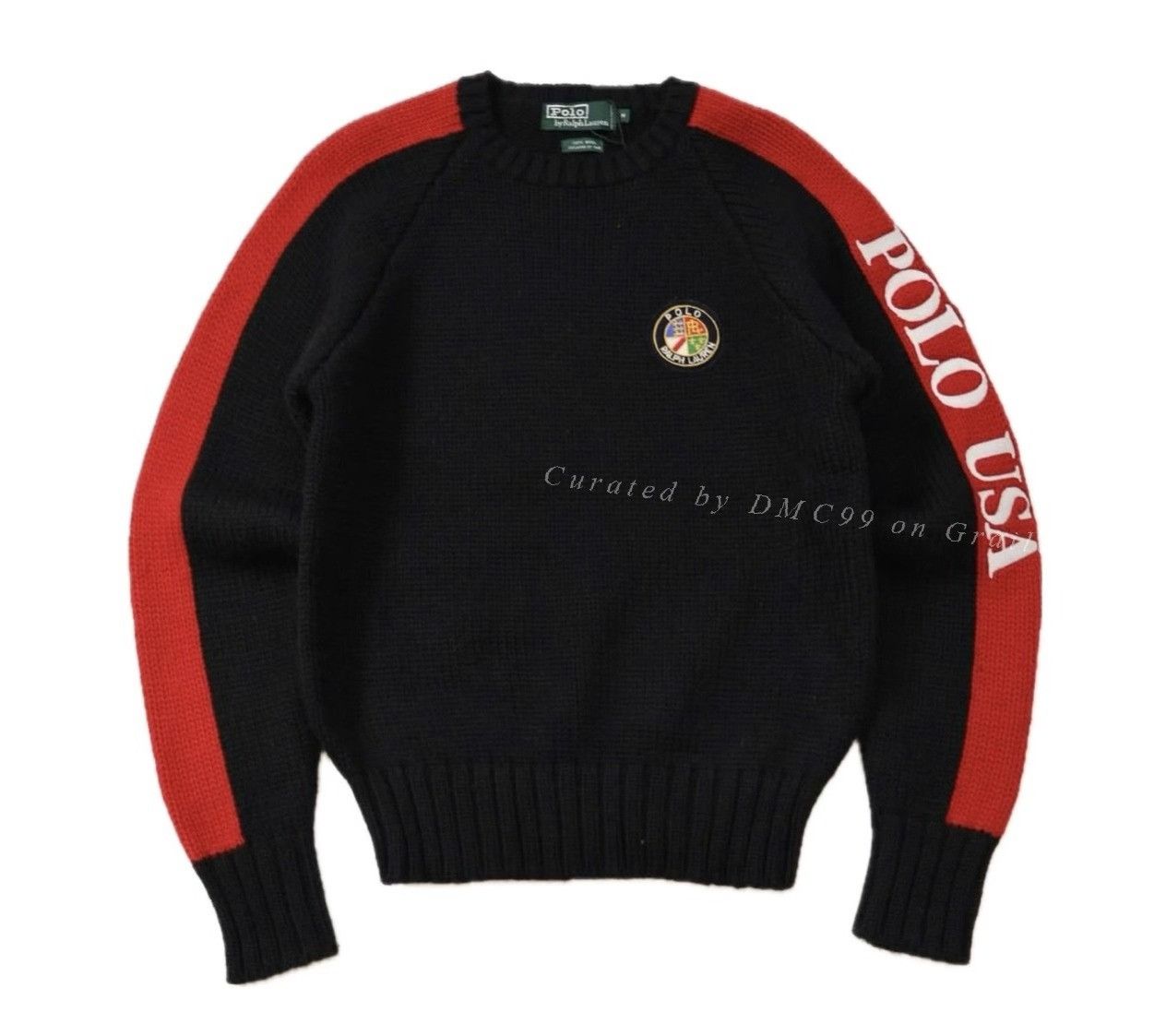 Vintage Vintage 1988 Polo Ralph Lauren Wool Sweater Size US M / EU 48-50 / 2 - 1 Thumbnail
