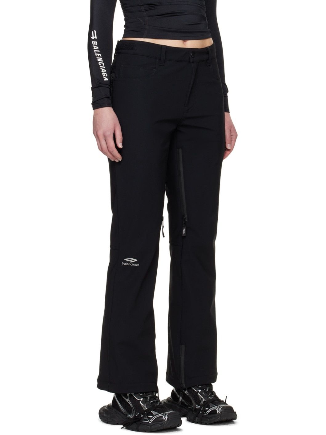 Balenciaga o1y0625 Snow Wear Pant in Black Size 27" / US 4 / IT 40 - 2 Thumbnail