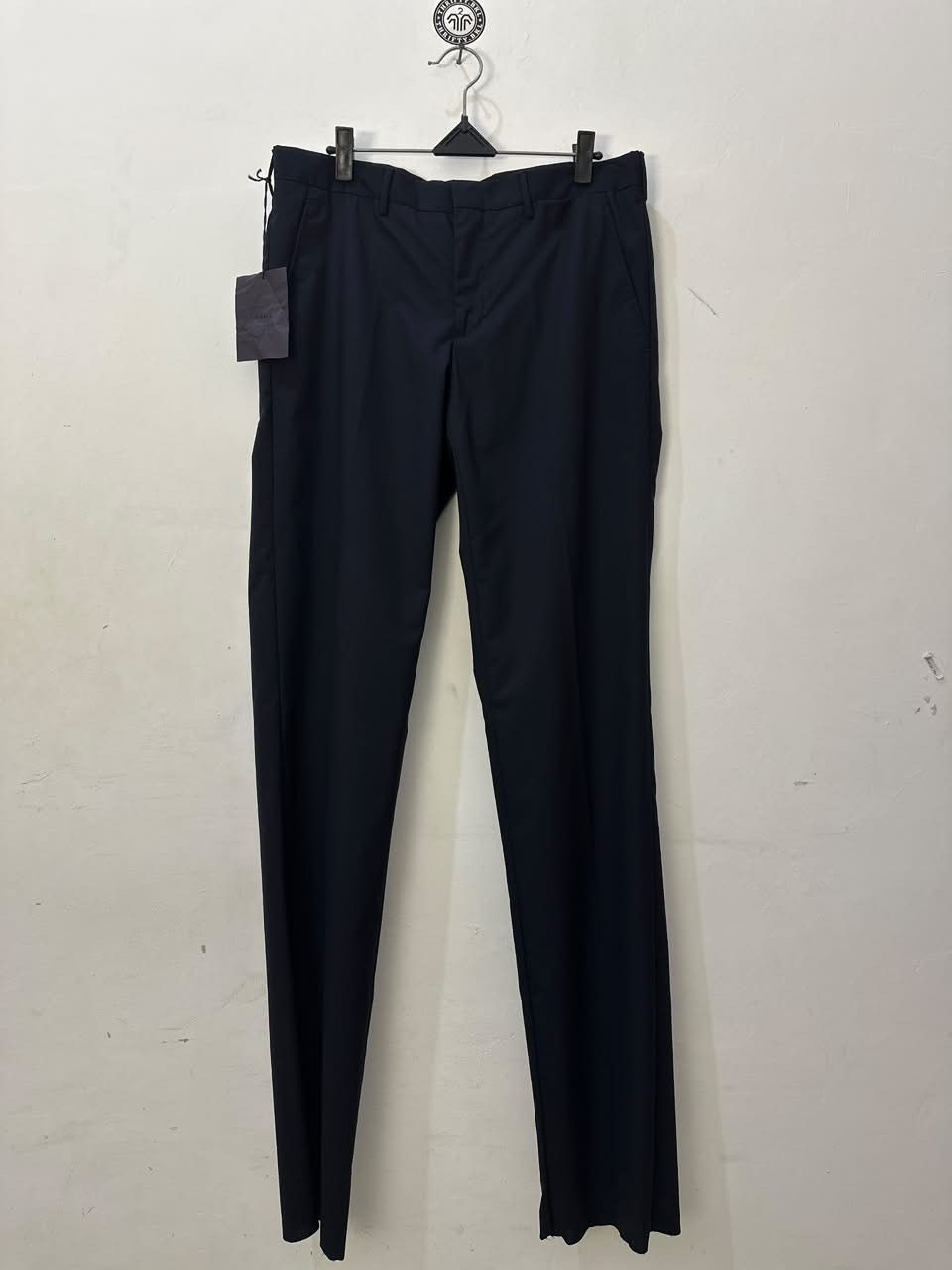 Prada PRADA BWNT No Tuck Slacks Pants 46 Wool Navy Size US 30 / EU 46 - 1 Thumbnail