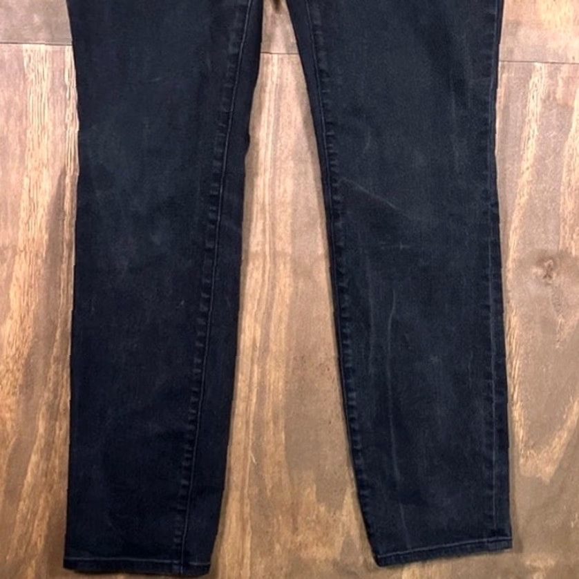 Ann Taylor Ann Taylor Womens Jeans Black Denim The Skinny Curvy Fit Stretch 6 Size 28" / US 6 / IT 42 - 3 Thumbnail