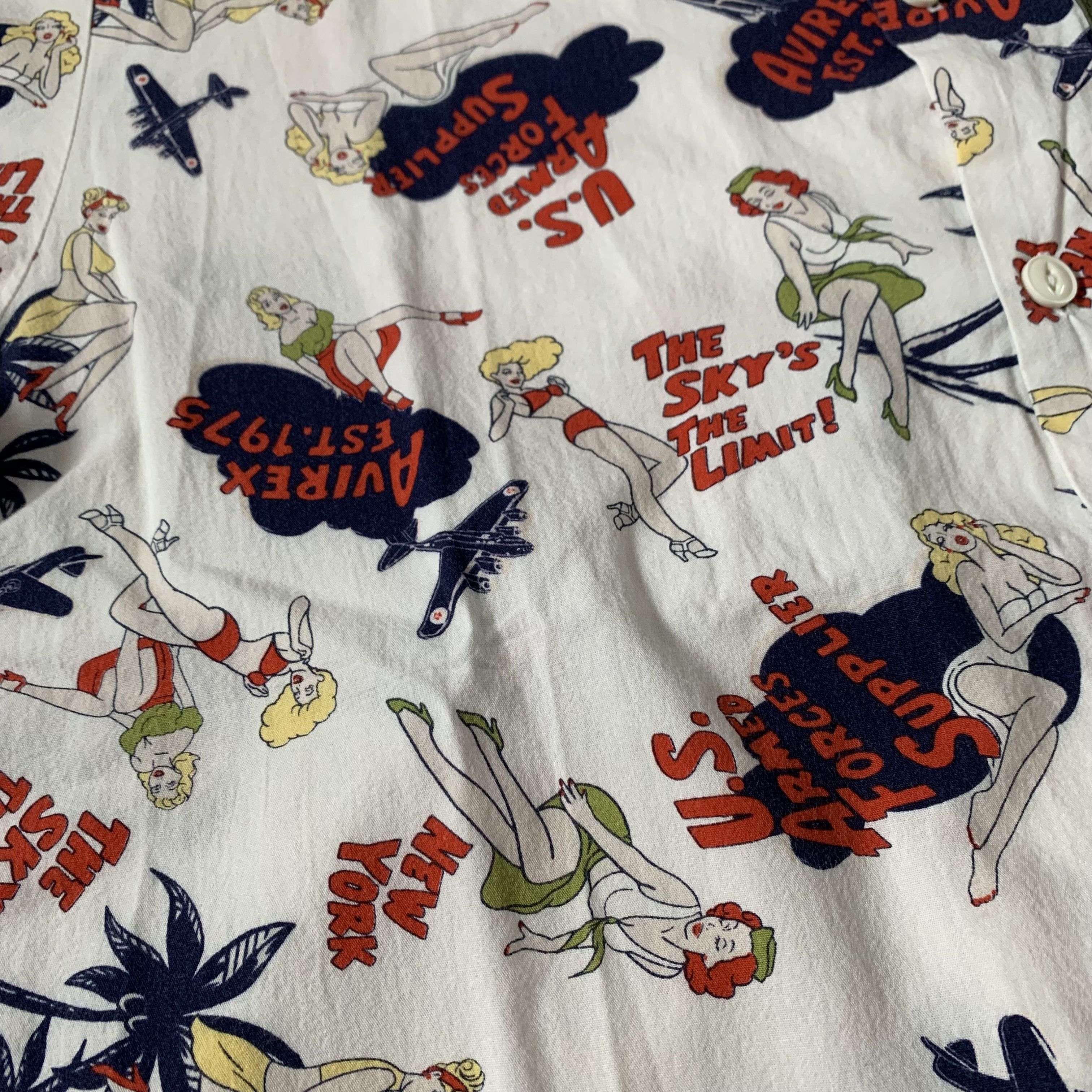 Hysteric Glamour Avirex x USMC Pocket Hawaiian All Over Print Shirt Size US L / EU 52-54 / 3 - 6 Thumbnail