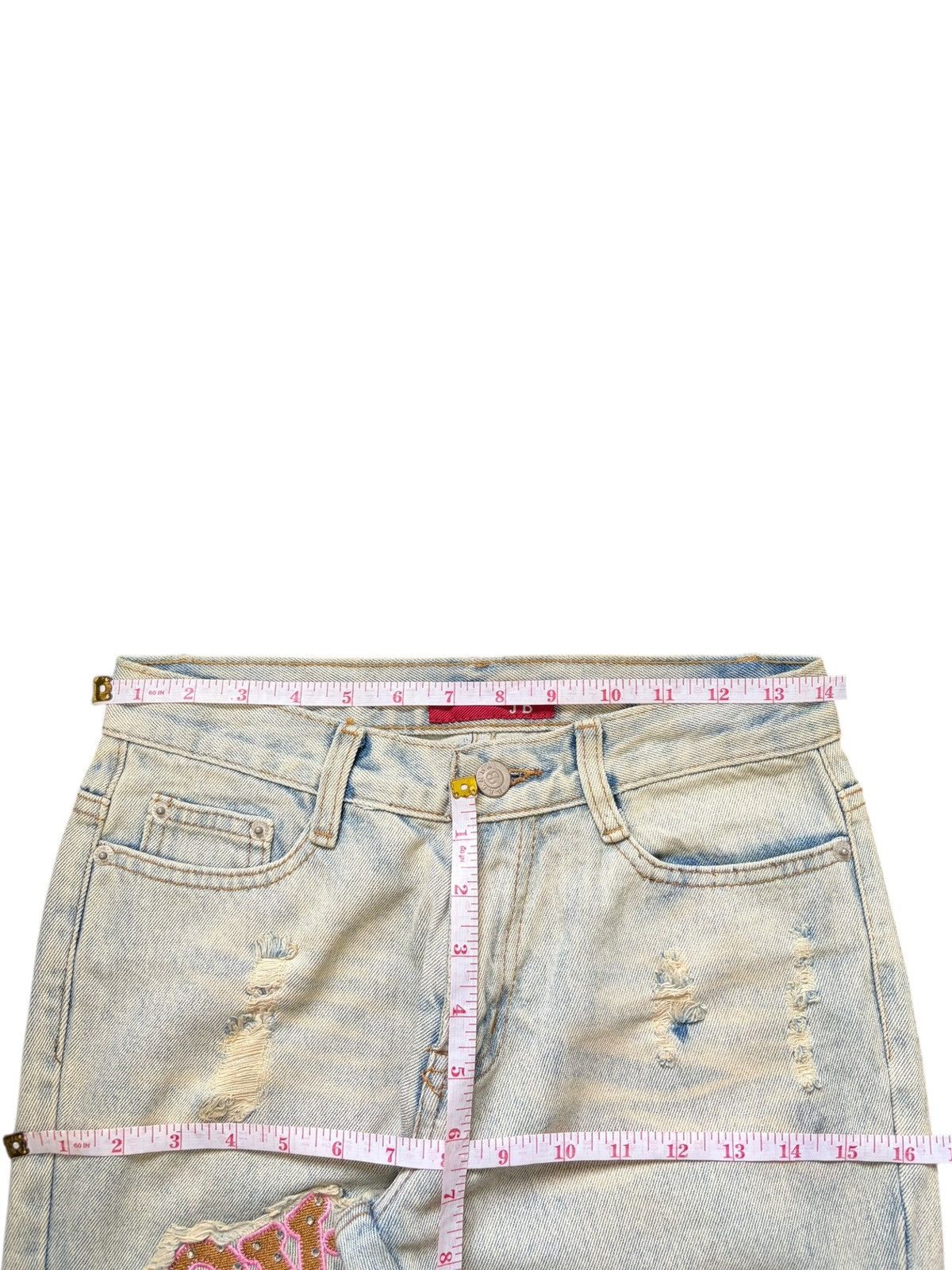 Hysteric Glamour Vintage Japanese Brand Embellish Distress Flare Jeans Size 27" / US 4 / IT 40 - 6 Thumbnail
